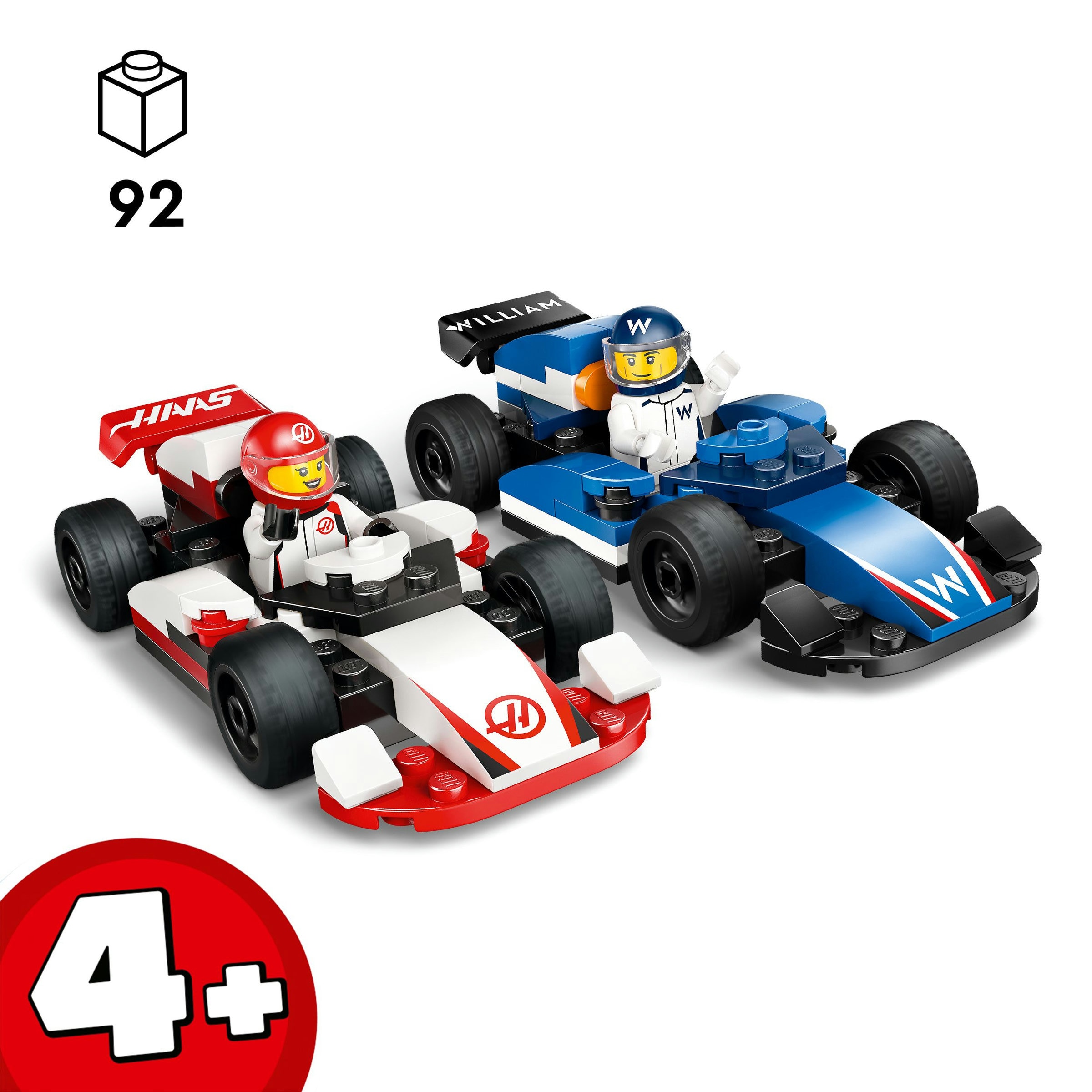 Juego de construcción coches de F1® Williams Racing y Haas F1® LEGO City - 60464 4