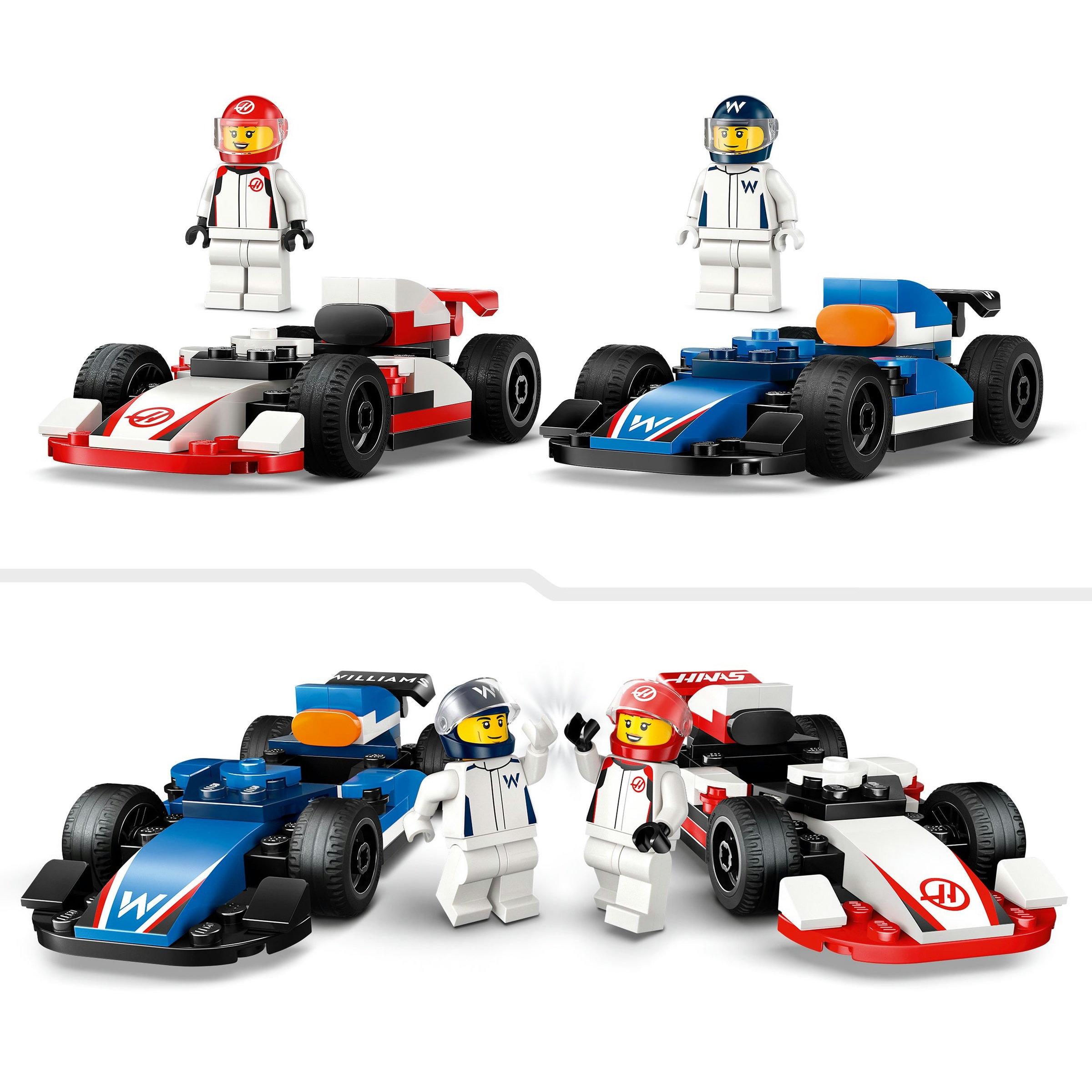 Juego de construcción coches de F1® Williams Racing y Haas F1® LEGO City - 60464 5