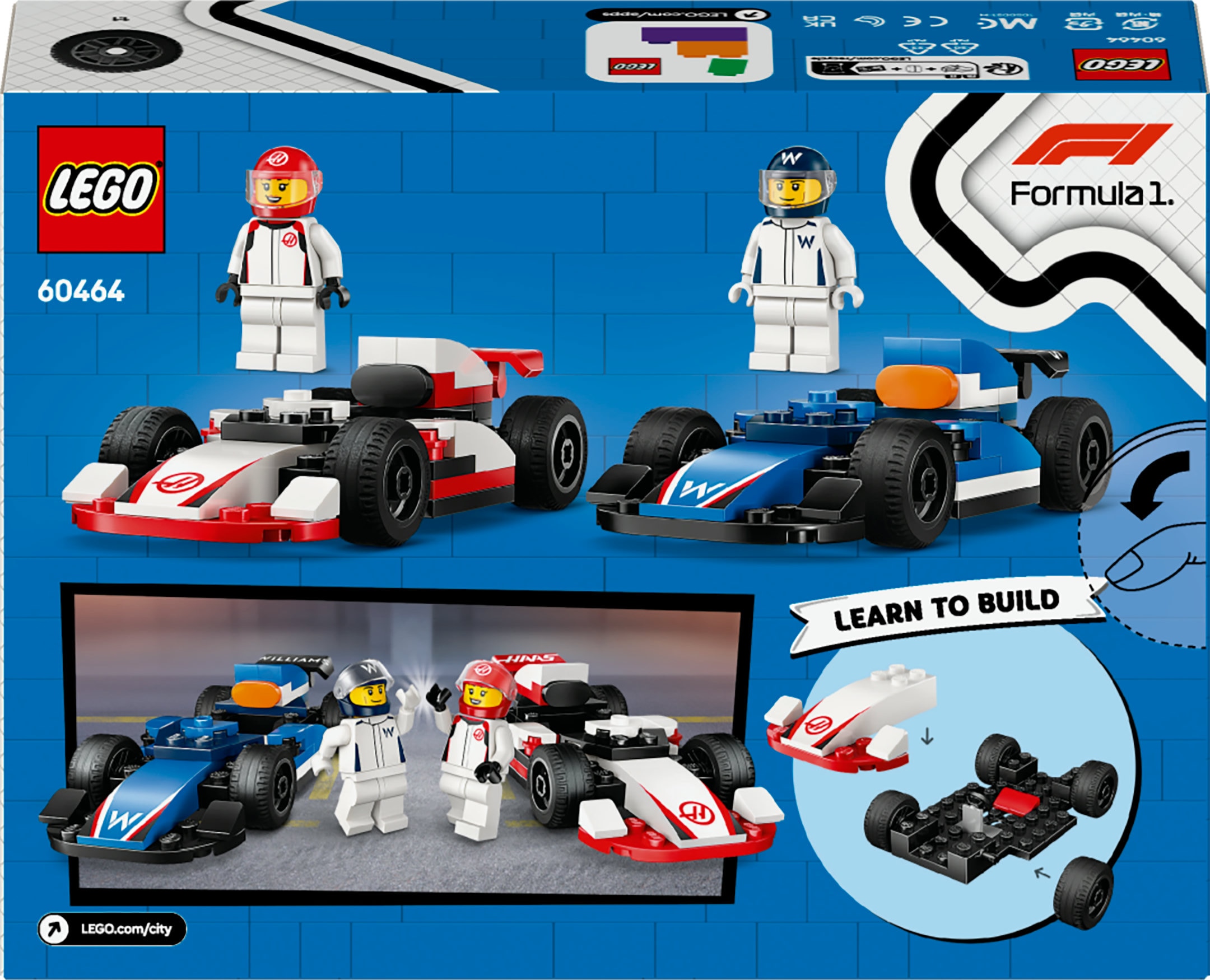 Juego de construcción coches de F1® Williams Racing y Haas F1® LEGO City - 60464 9