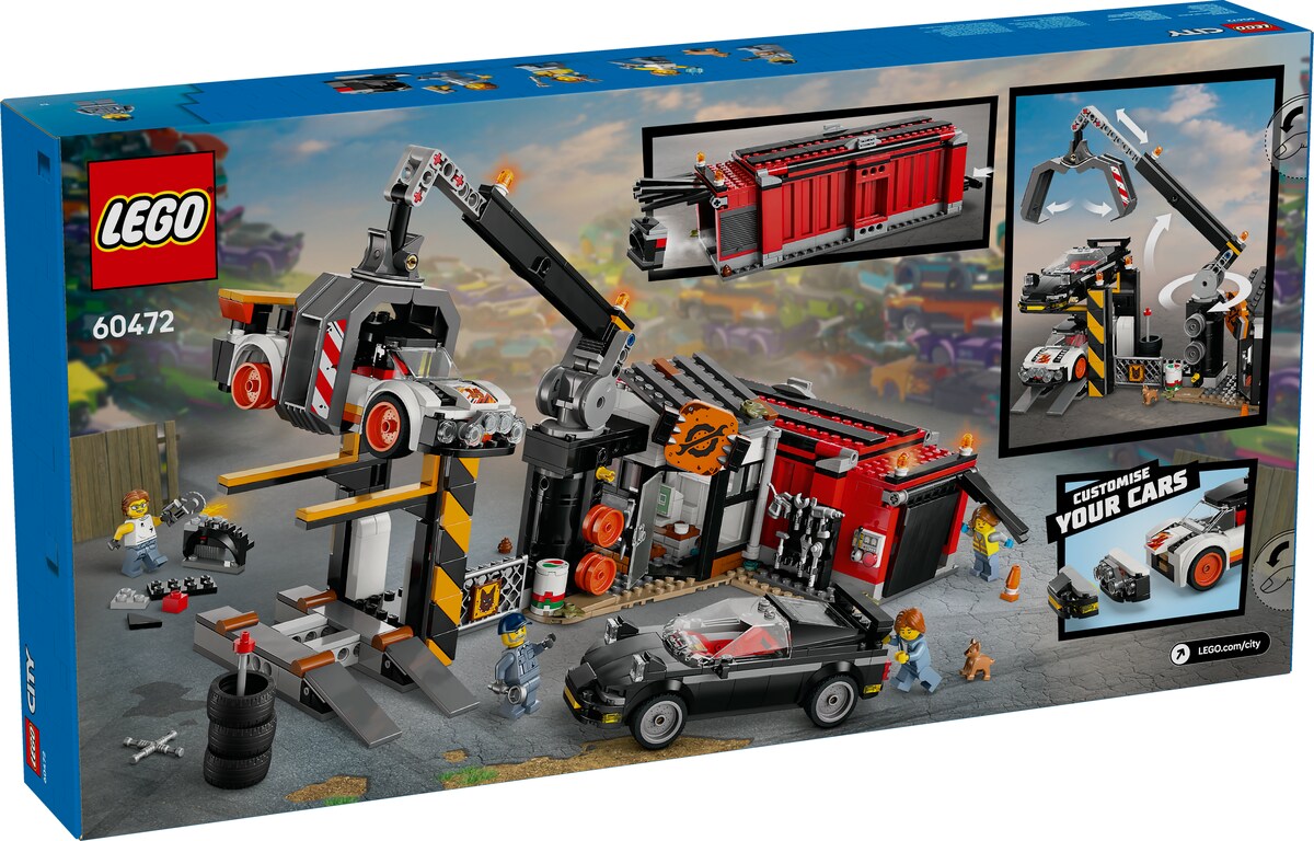 Juego de construcción Desguace con Coches LEGO City 60472 · LEGO