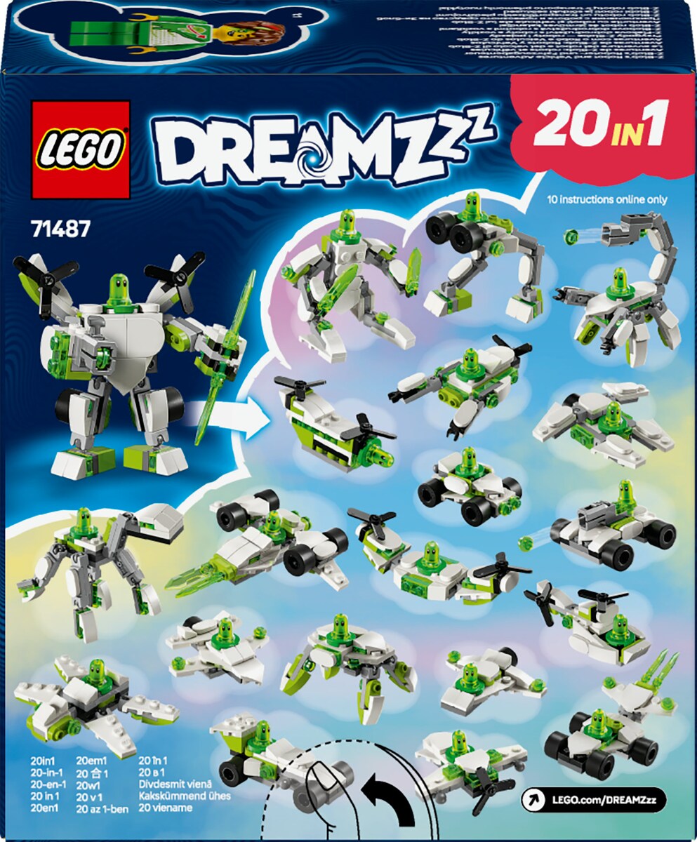 Juego de construcción Aventuras de Z-Blob: Robots y Vehículos LEGO DREAMZzz 10