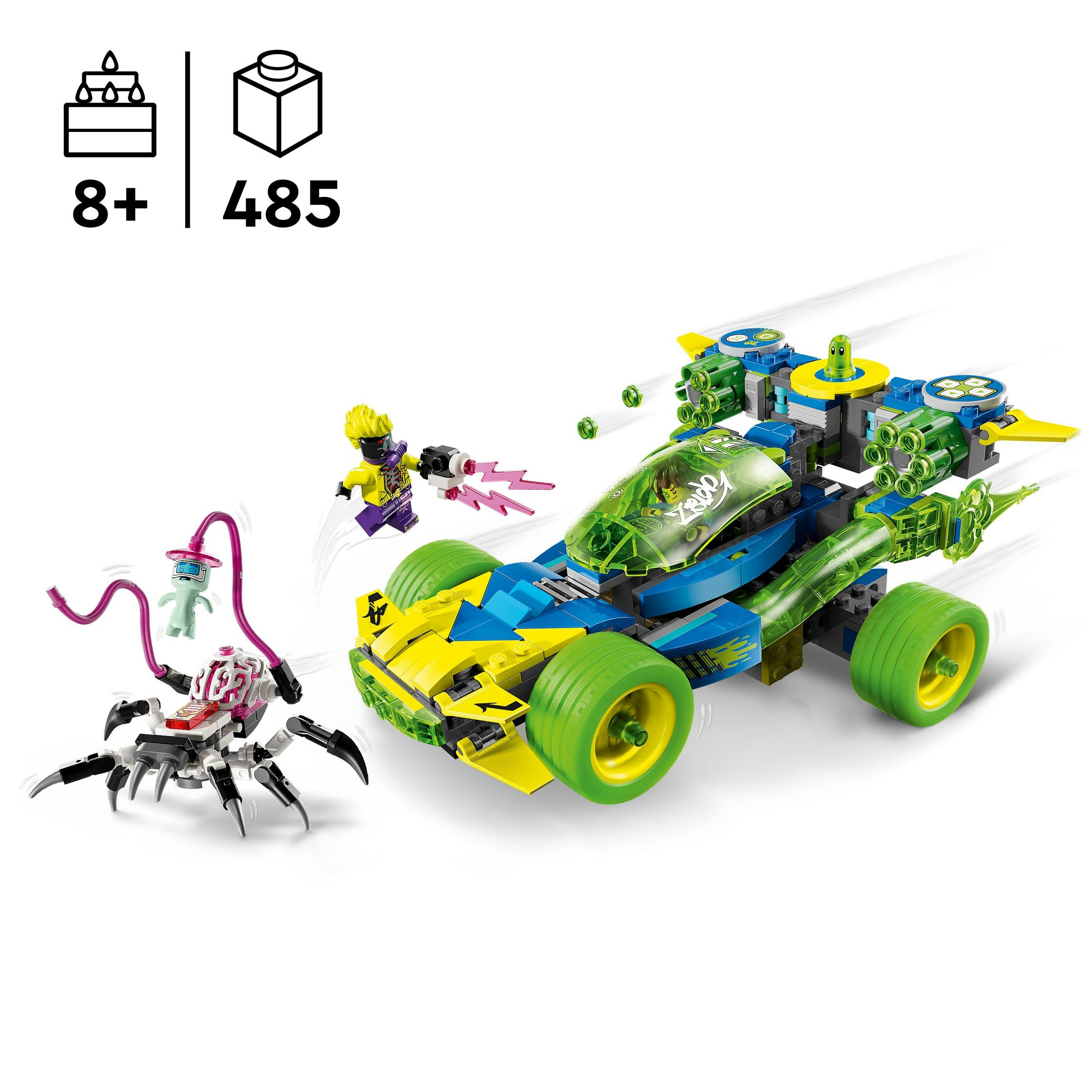 Mateo em Ação no Carro de Corrida do Z-Blob Lego Dreamzzz 5
