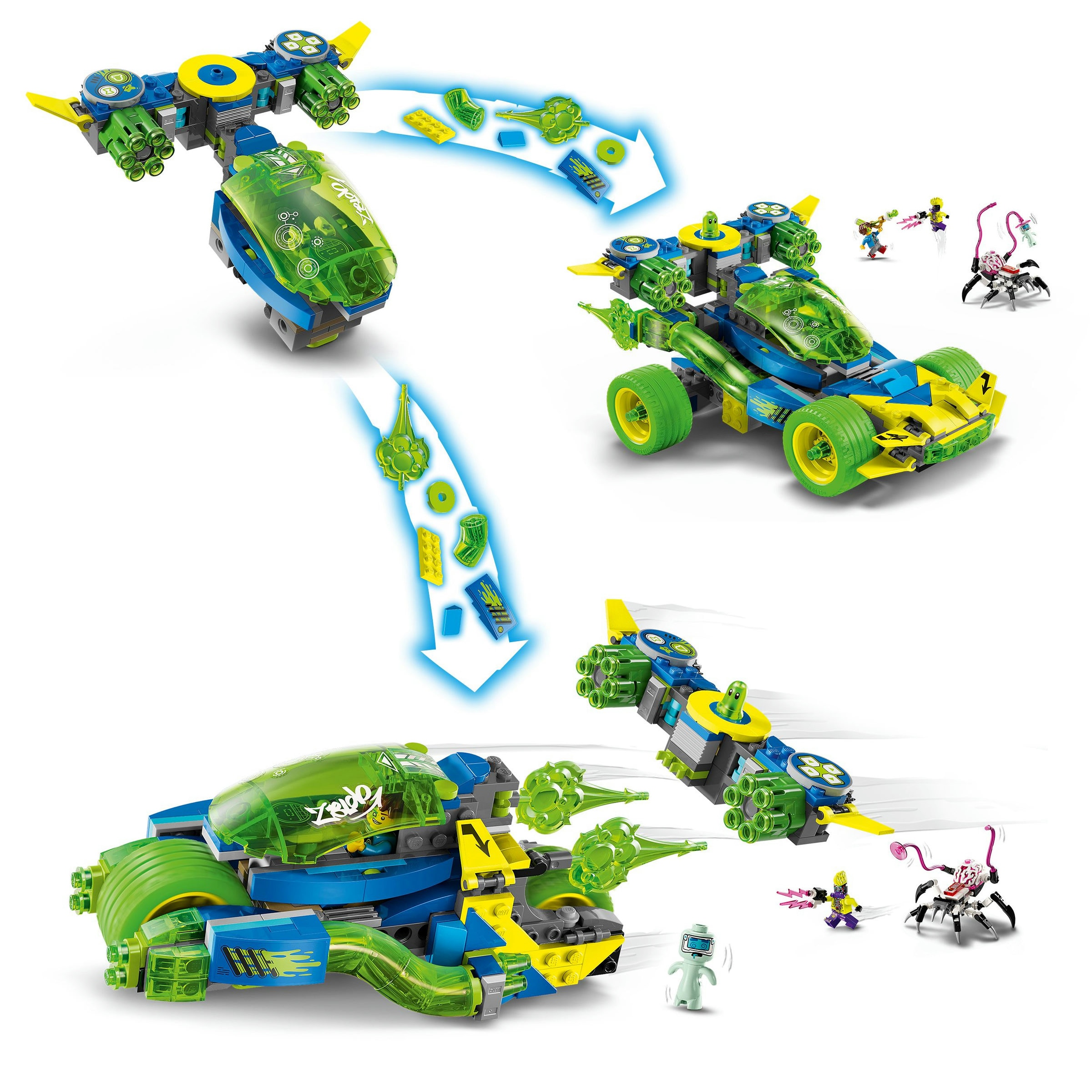 Mateo em Ação no Carro de Corrida do Z-Blob Lego Dreamzzz 6