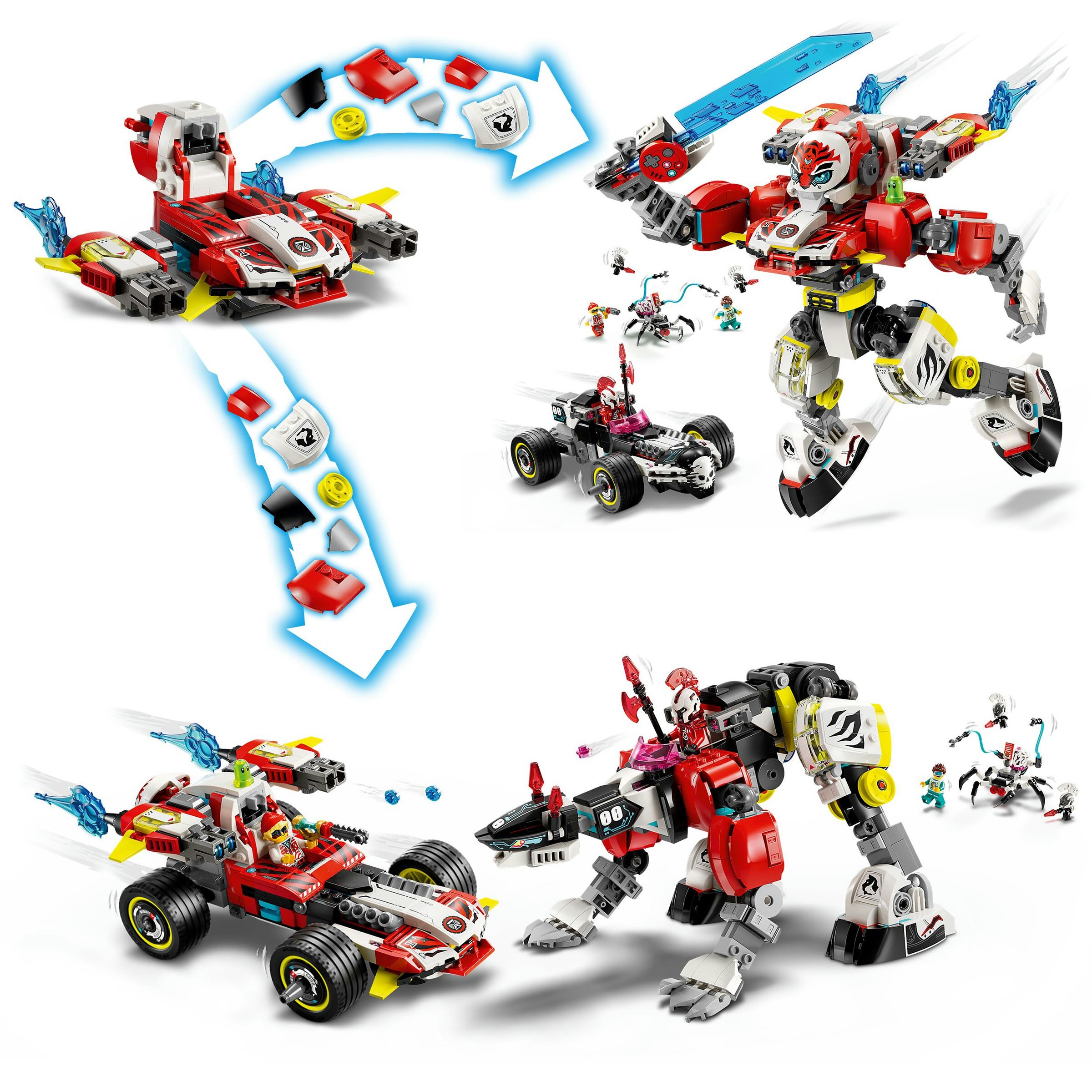 Tigre Robô do Cooper e Hot Rod do Zero Lego Dreamzzz 5