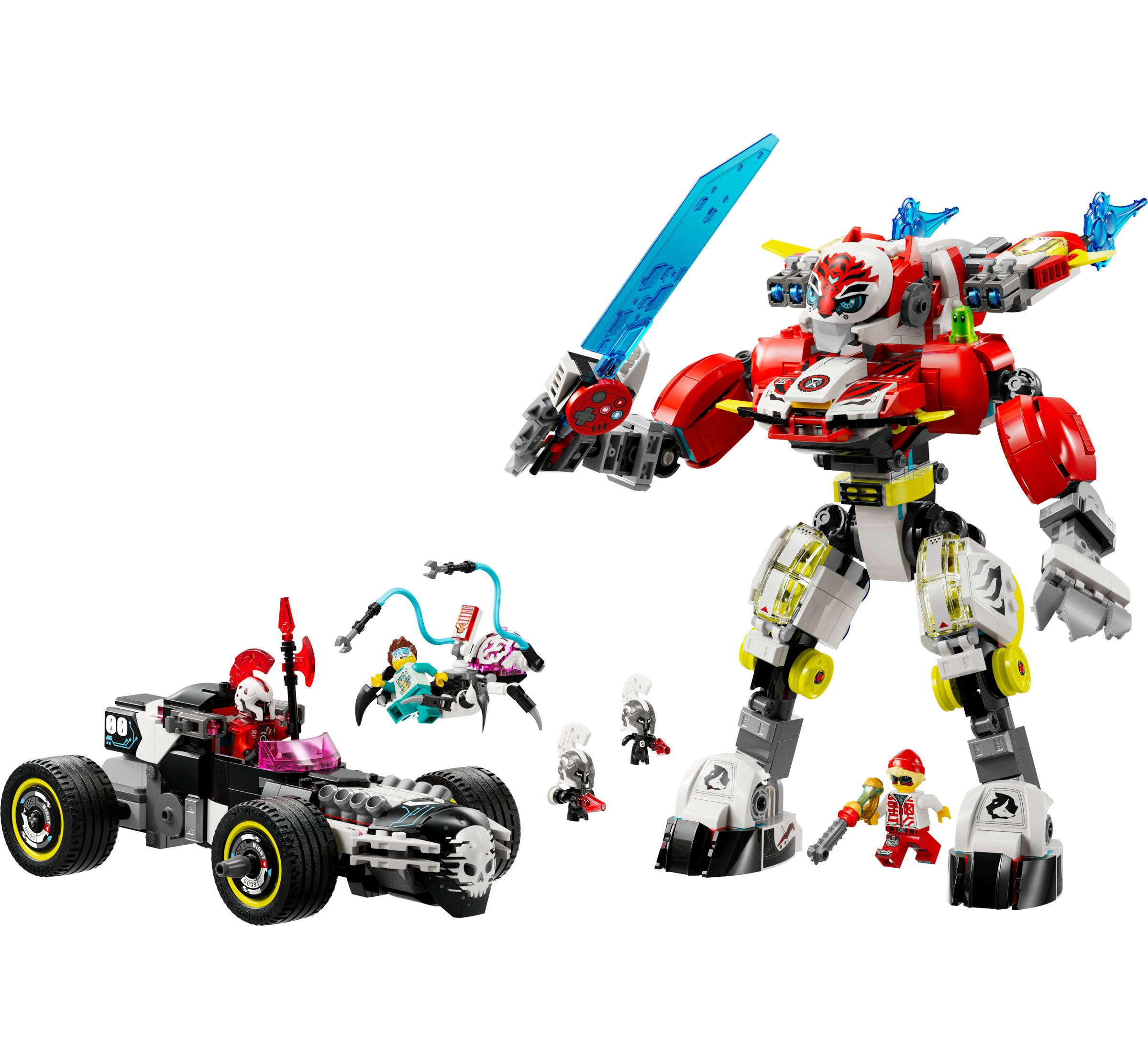 Tigre Robô do Cooper e Hot Rod do Zero Lego Dreamzzz 8