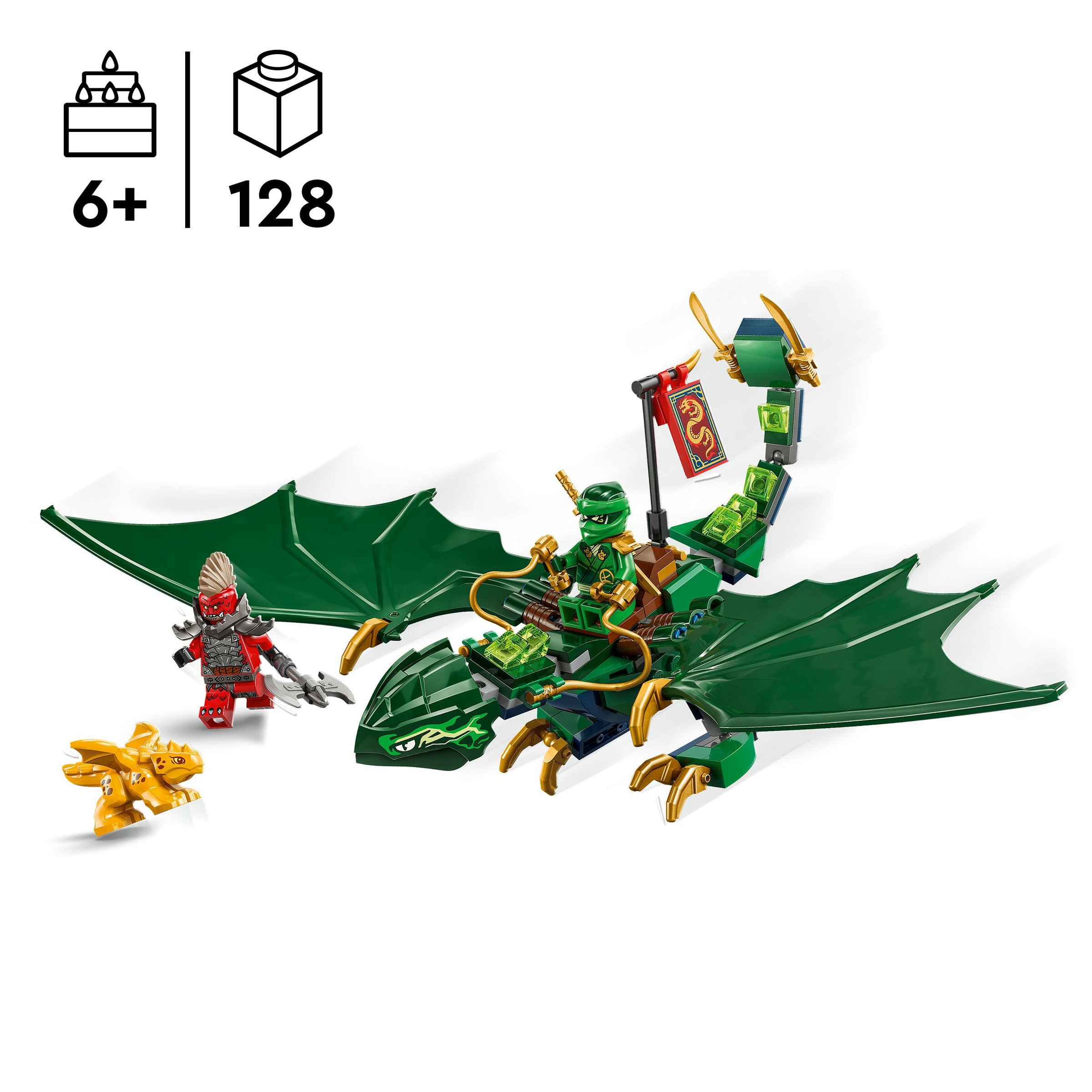 Juego de construcción Dragón Verde del Bosque de Lloyd LEGO Ninjago - 71829 4