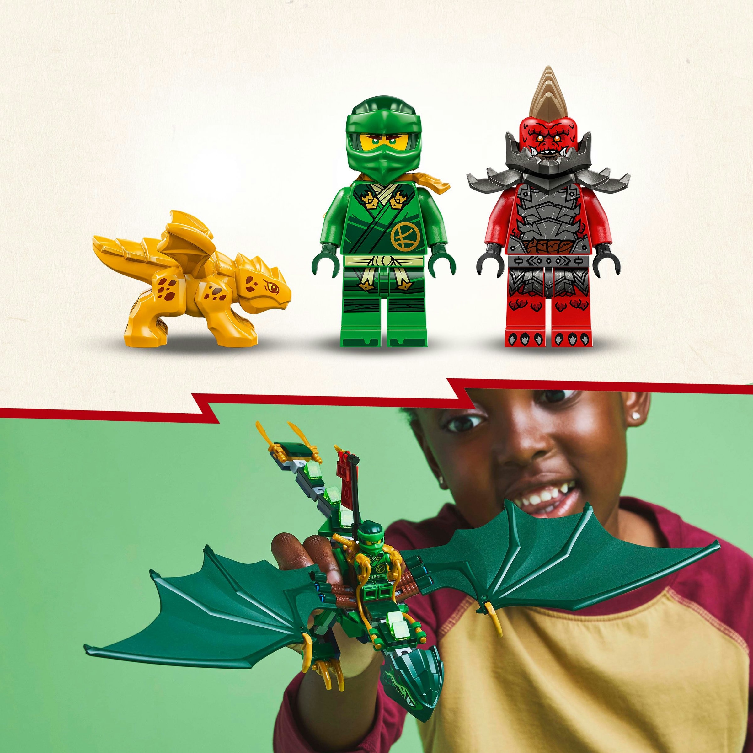 Juego de construcción Dragón Verde del Bosque de Lloyd LEGO Ninjago - 71829 6