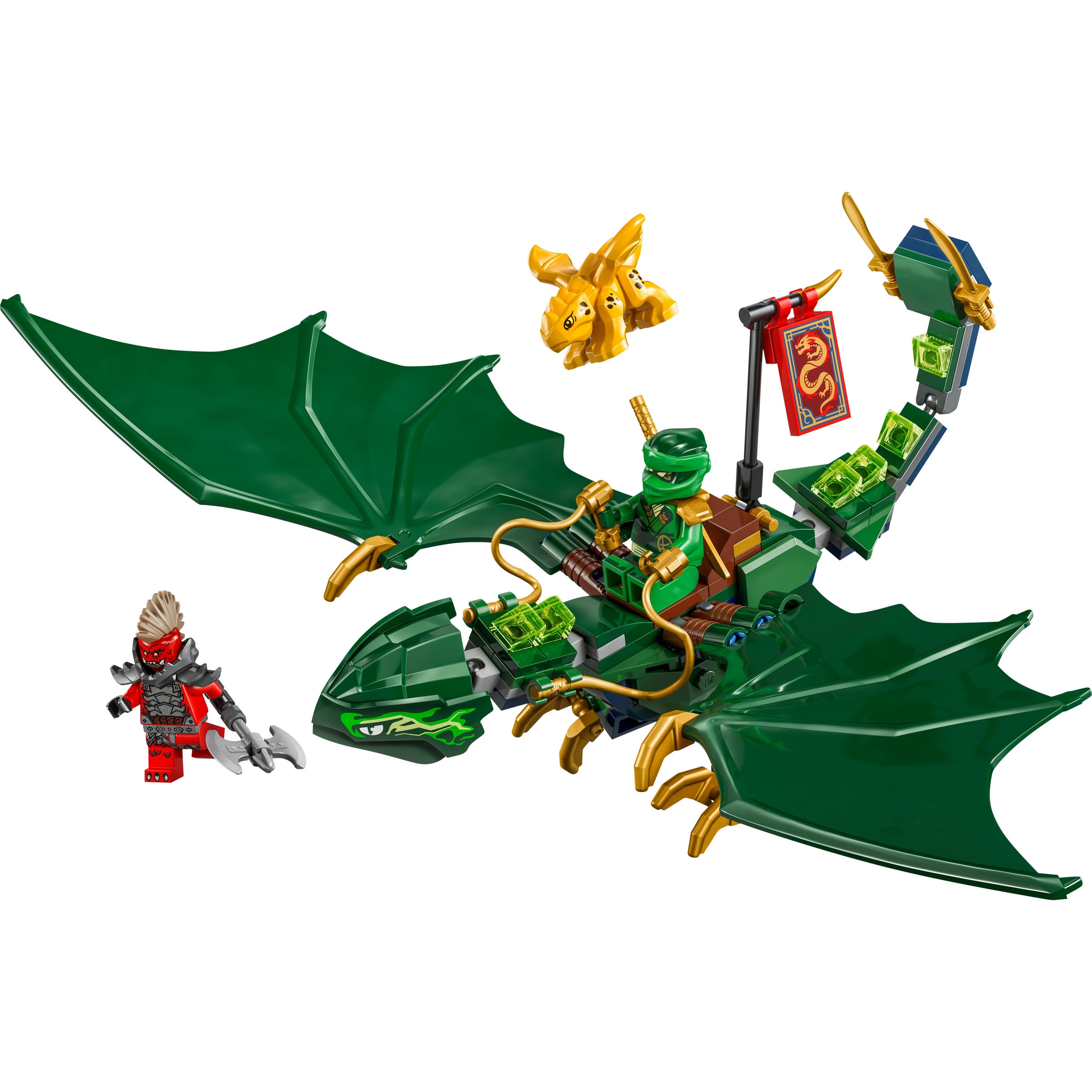 Juego de construcción Dragón Verde del Bosque de Lloyd LEGO