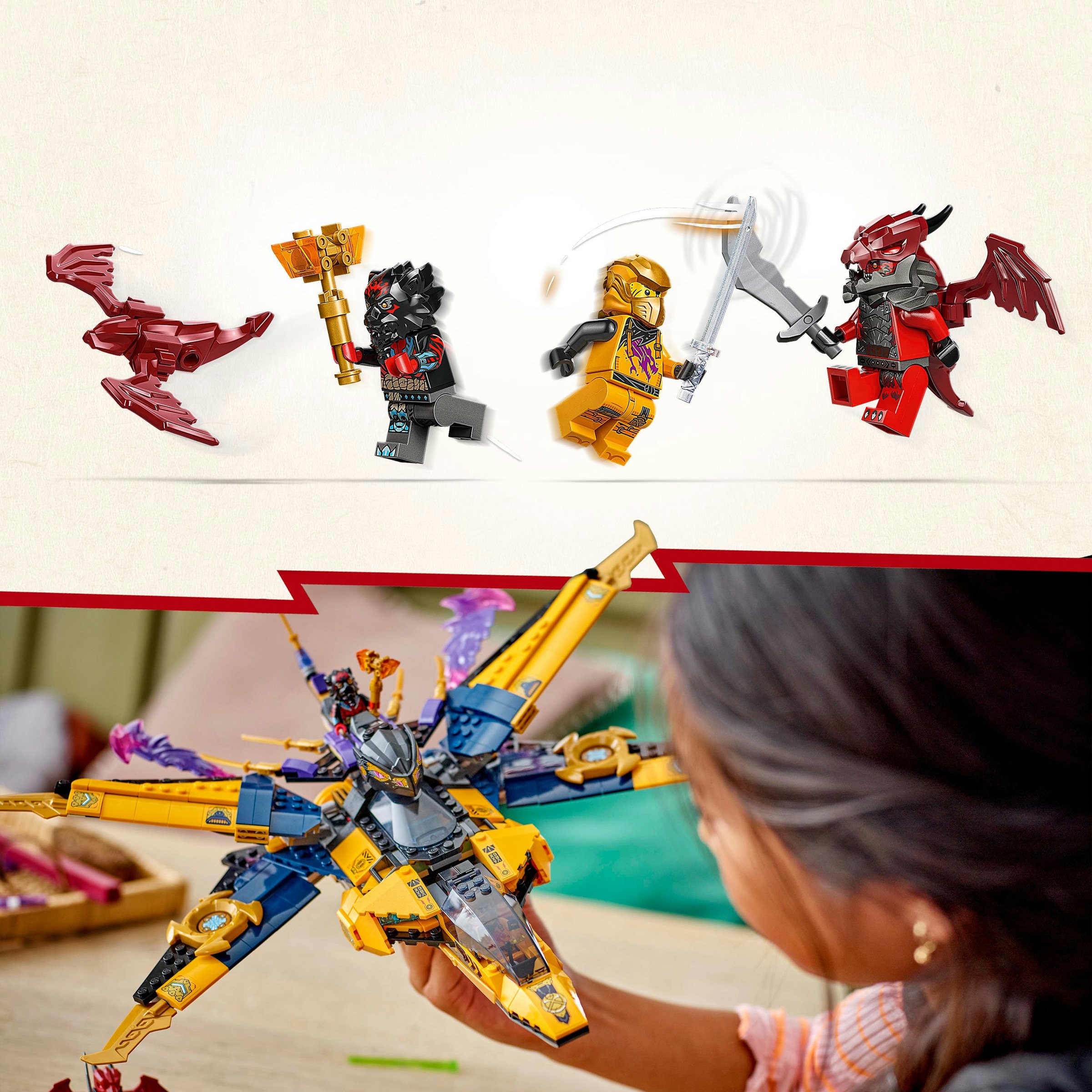 Juego de construcción Super Jet de la Tormenta de Ras y Arin LEGO Ninjago - 71833 6