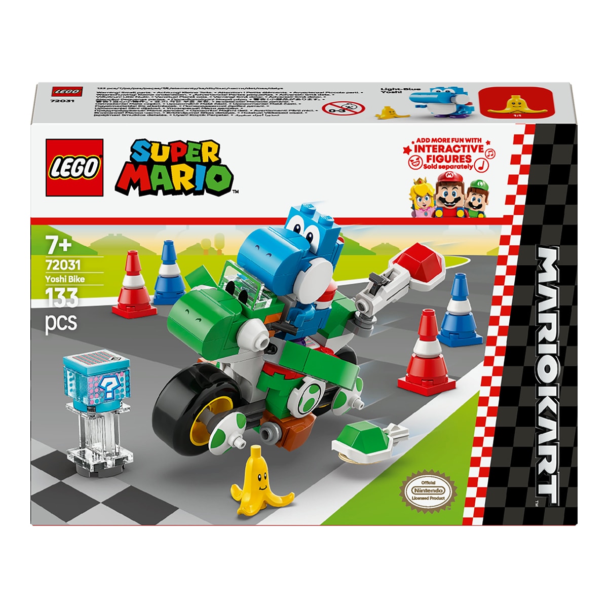 Imagen 0 de Juego de construcción Mario Kart™: Moto Yoshi LEGO Super Mario - 72031