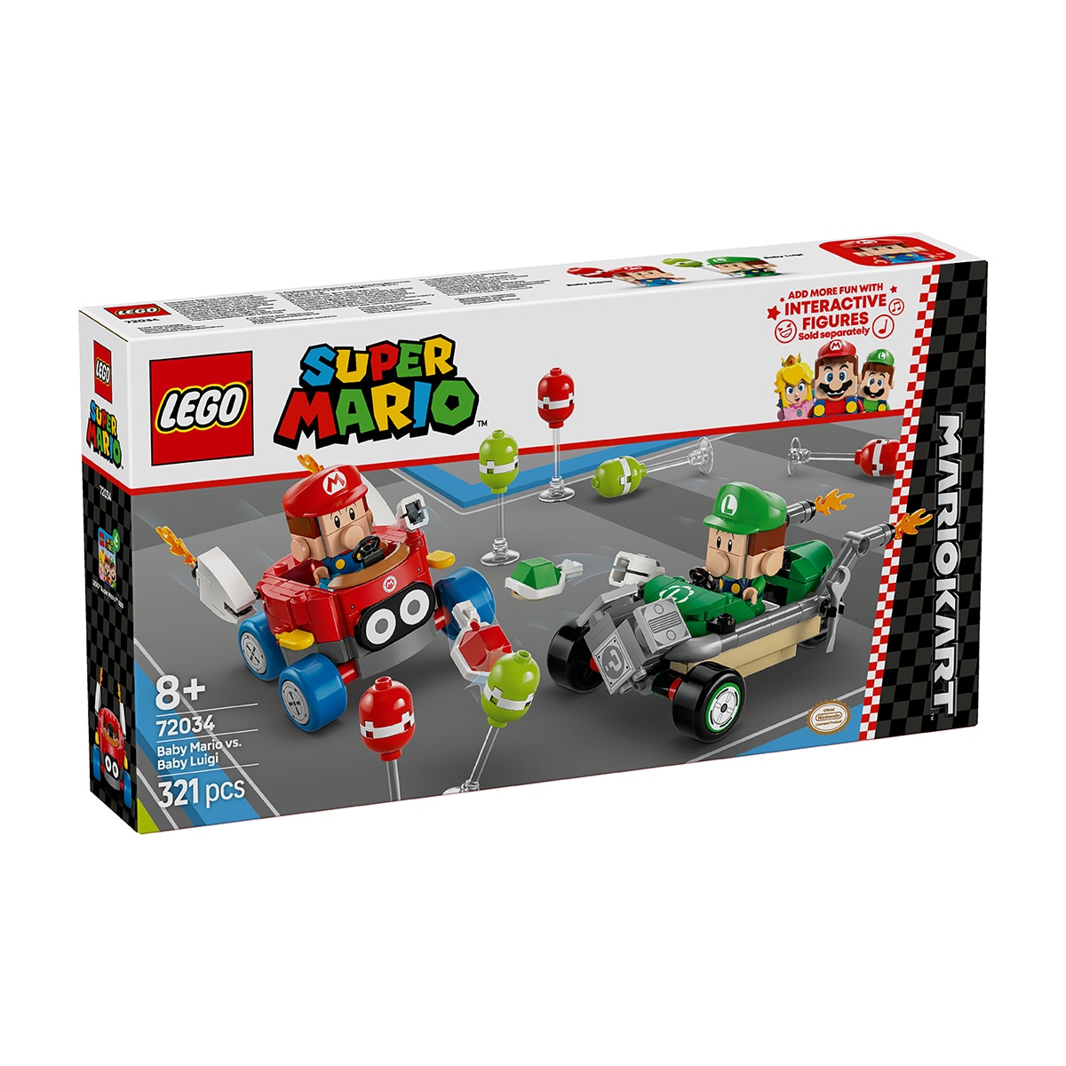 Mario Bebé contra Luigi Bebé Lego Super Mario 2