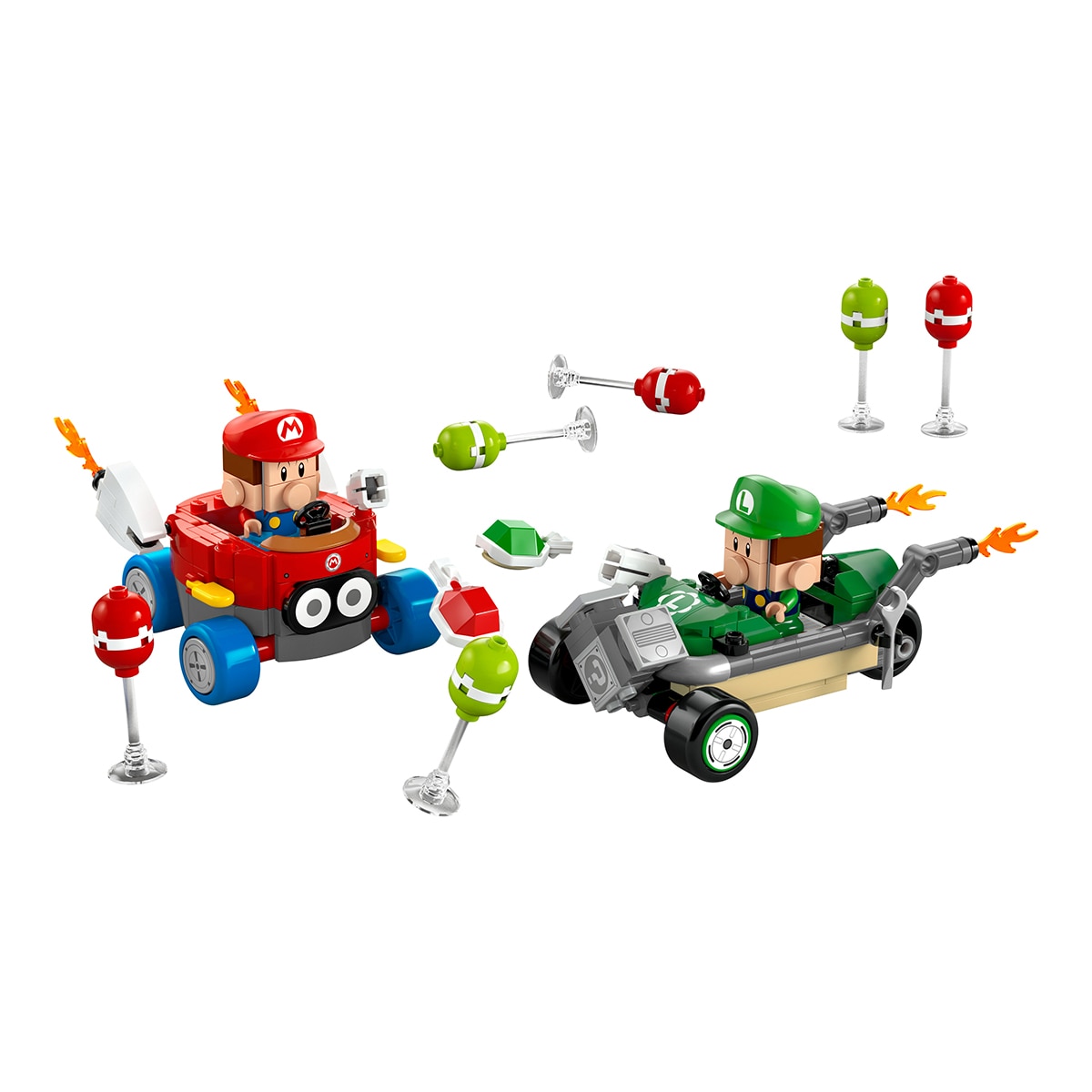 Mario Bebé contra Luigi Bebé Lego Super Mario 4