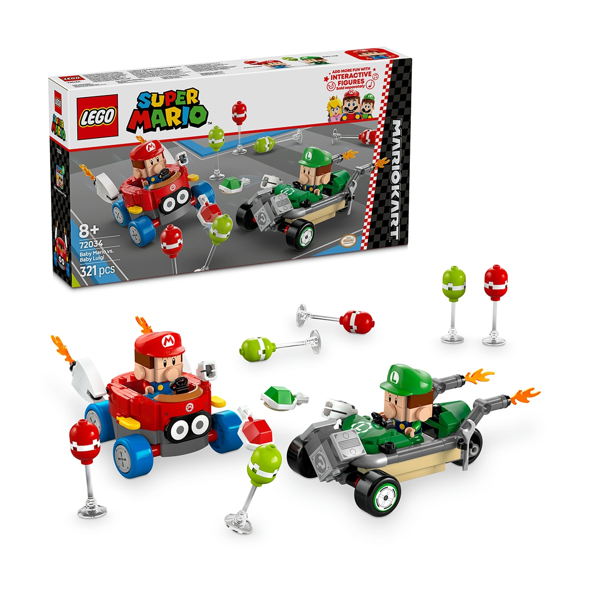 Mario Bebé contra Luigi Bebé Lego Super Mario 5