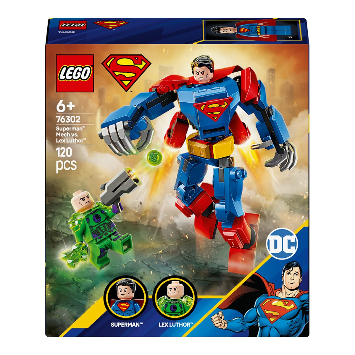 LEGO Robô do Superman? contra Lex Luthor? MARVEL 1