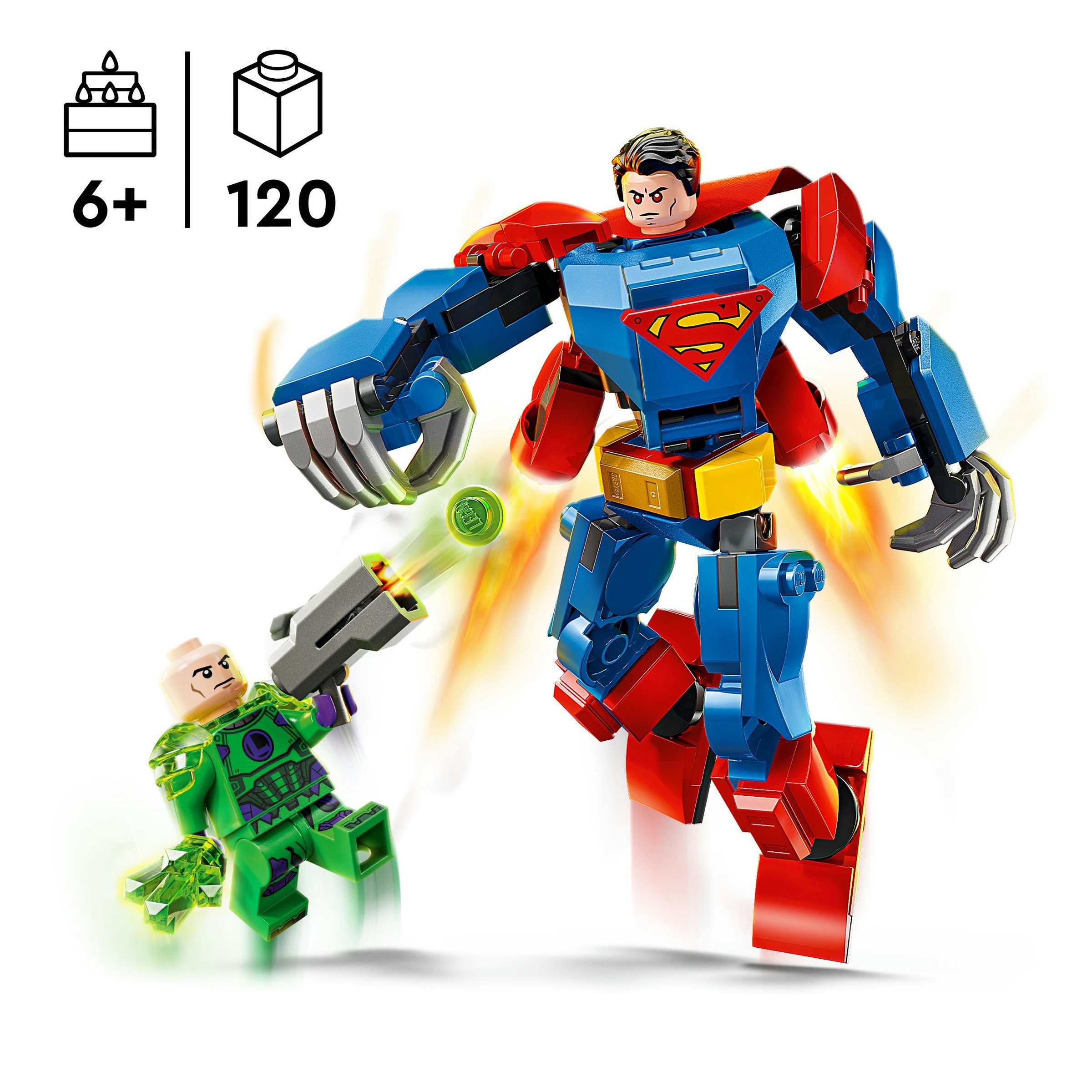 LEGO Robô do Superman? contra Lex Luthor? MARVEL 4