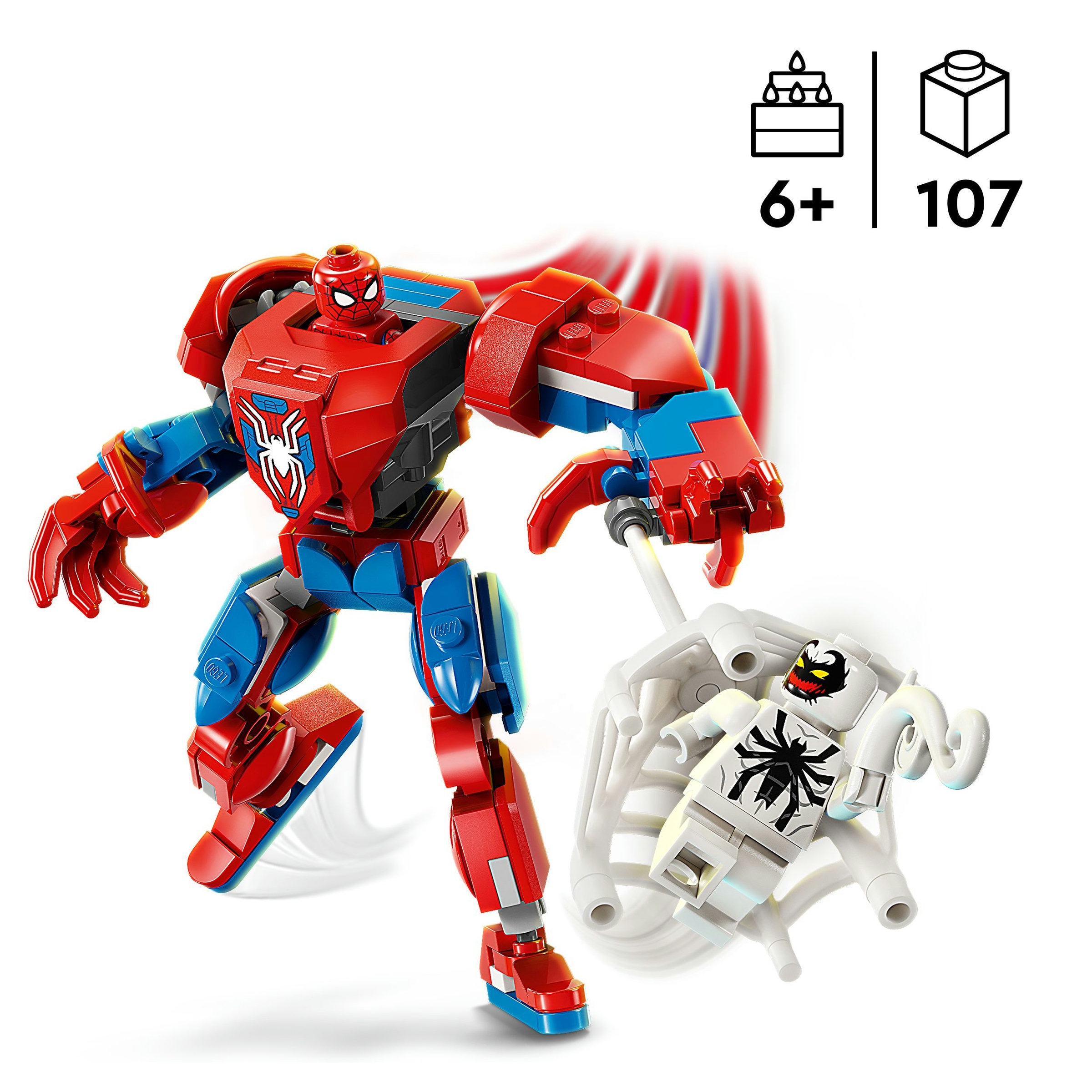 Juego de construcción Armadura Robótica de Spider-Man vs. el Anti-Venom LEGO Marvel - 76308 4