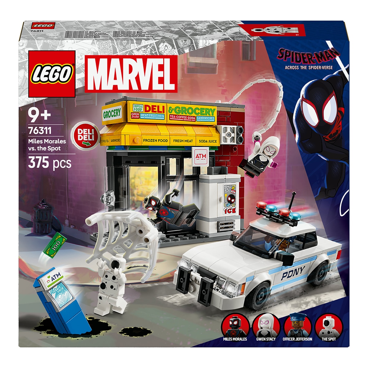 LEGO – Juego de construcción Multiverso Arácnido: Miles Morales vs. Mancha LEGO Marvel.