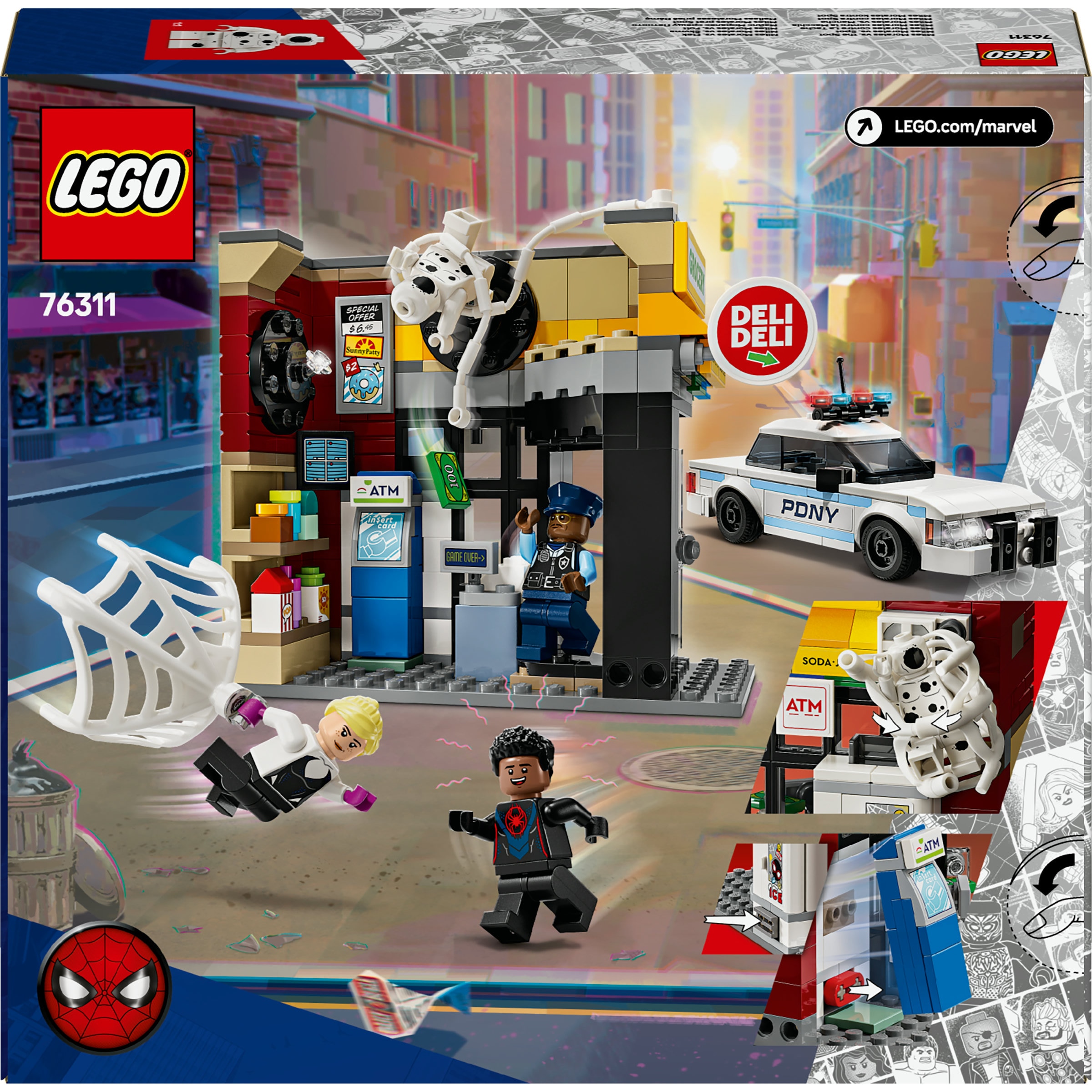 Juego de construcción Multiverso Arácnido: Miles Morales vs. Mancha LEGO Marvel - 76311 9
