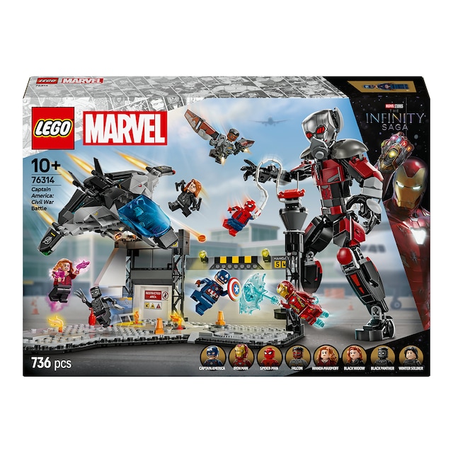 Imagen 0 de Juego de construcción Gran Batalla de Capitán América: Civil War LEGO Marvel