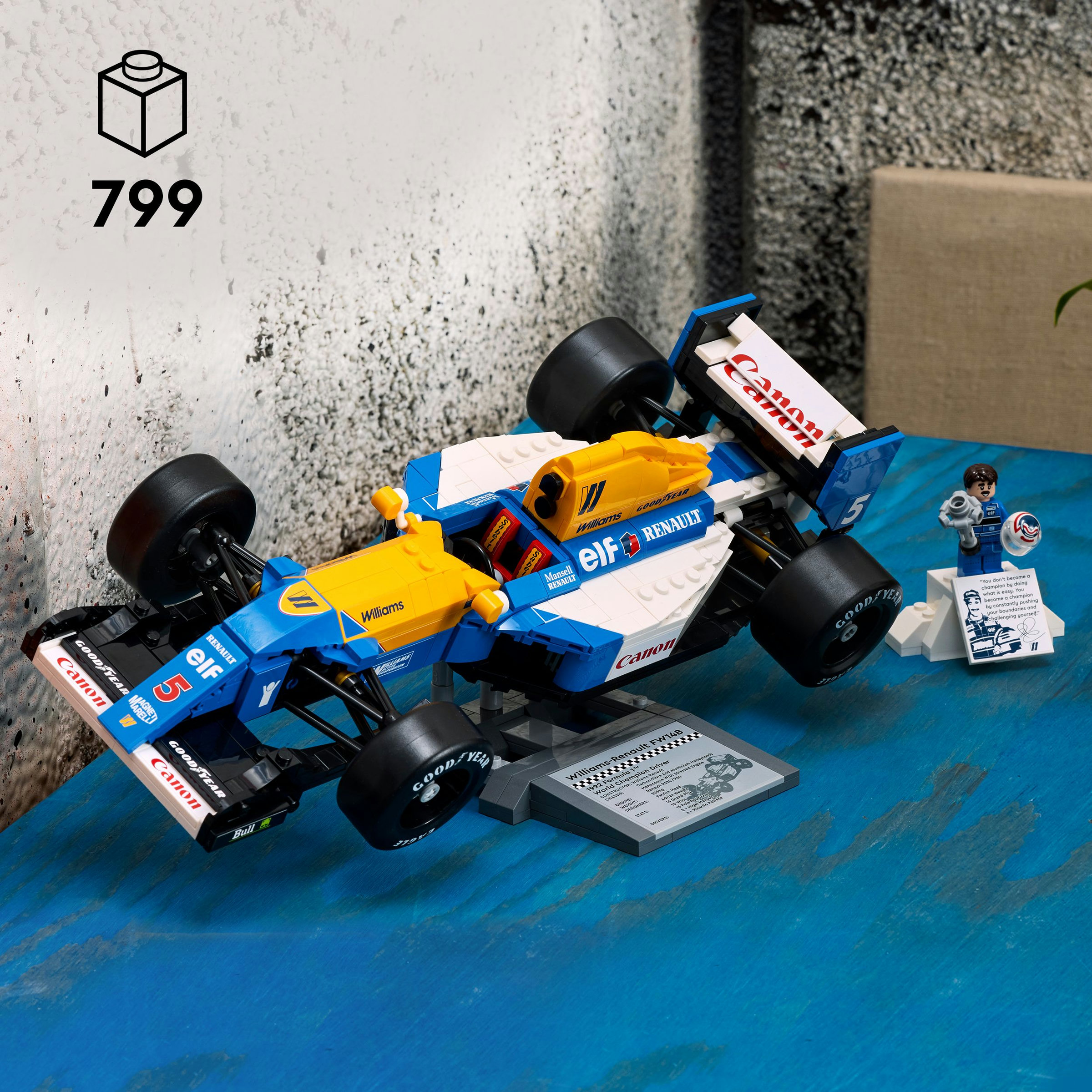 Juego de construcción Williams Racing FW14B y Nigel Mansell LEGO Icons - 10353 5