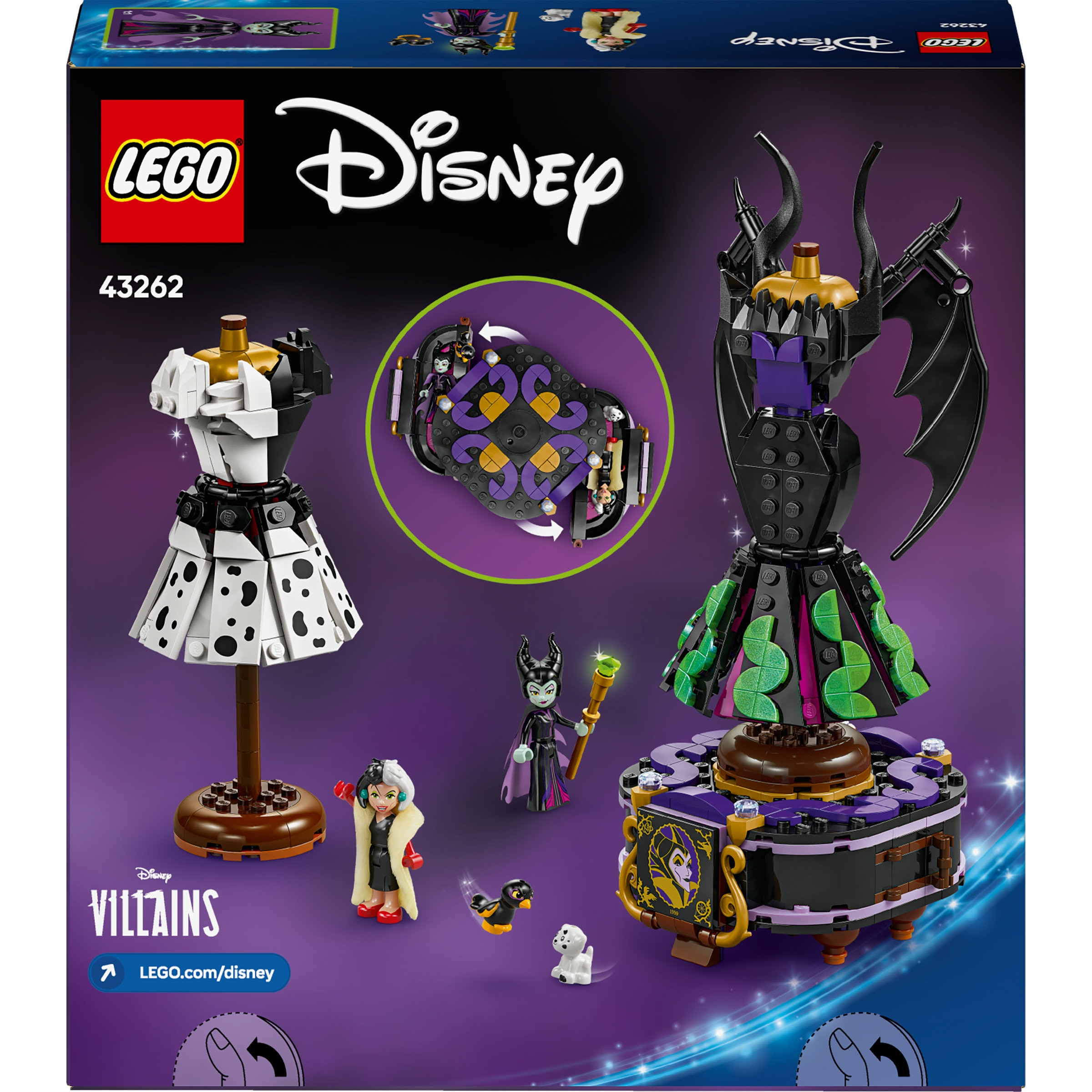 Vestidos da Maléfica e da Cruella De Vil DISNEY 4