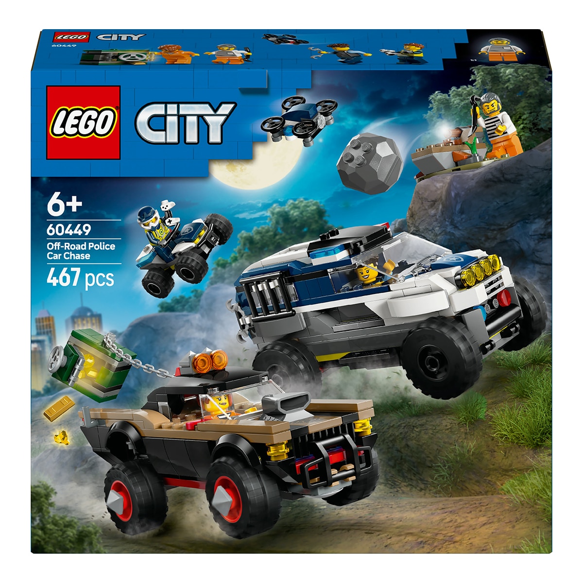 LEGO – Juego de construcción Persecución Policial Todoterreno Lego City Great Vehicles.
