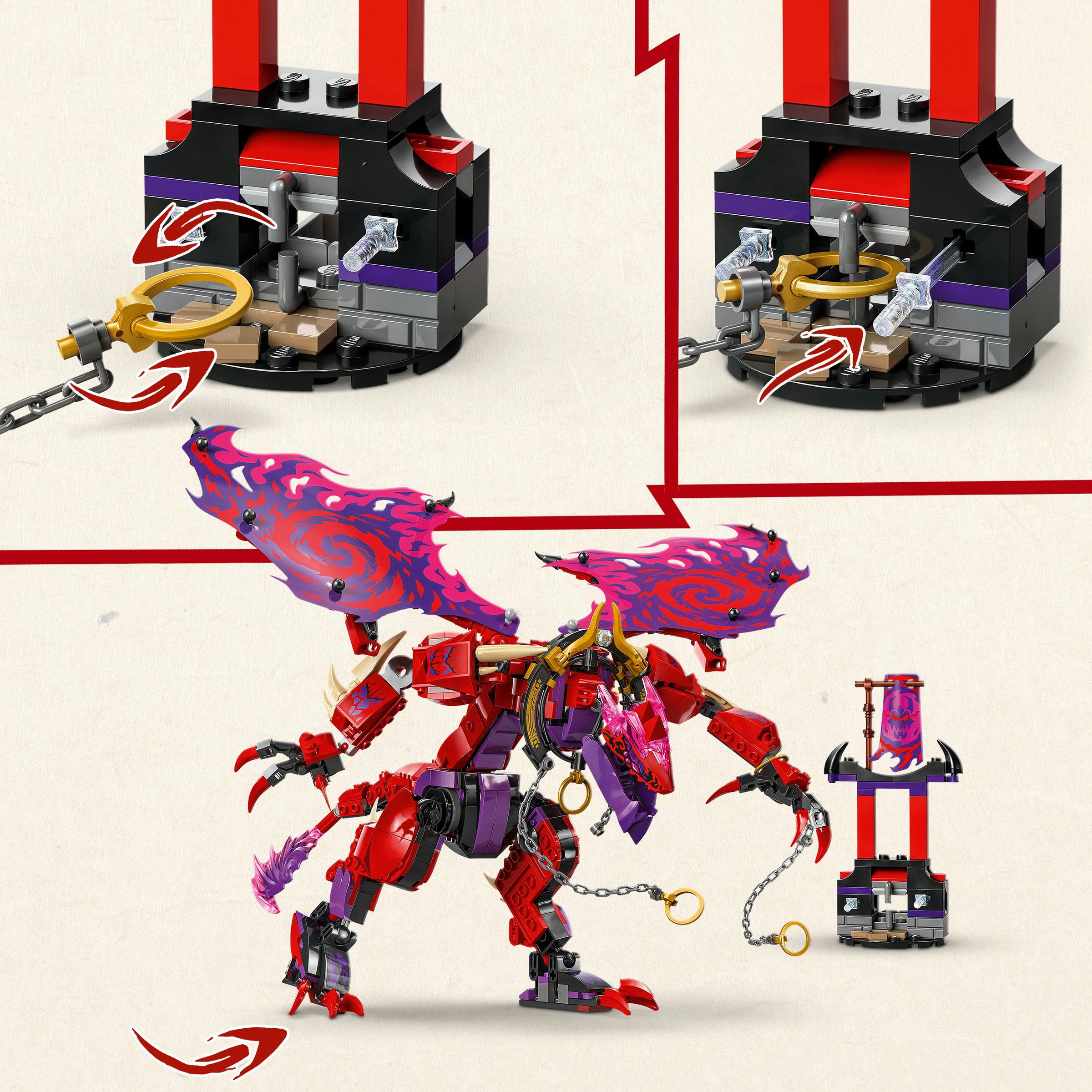Lego Ninjago Dragão do Caos: Canino do Trovão Lego Ninjago 5