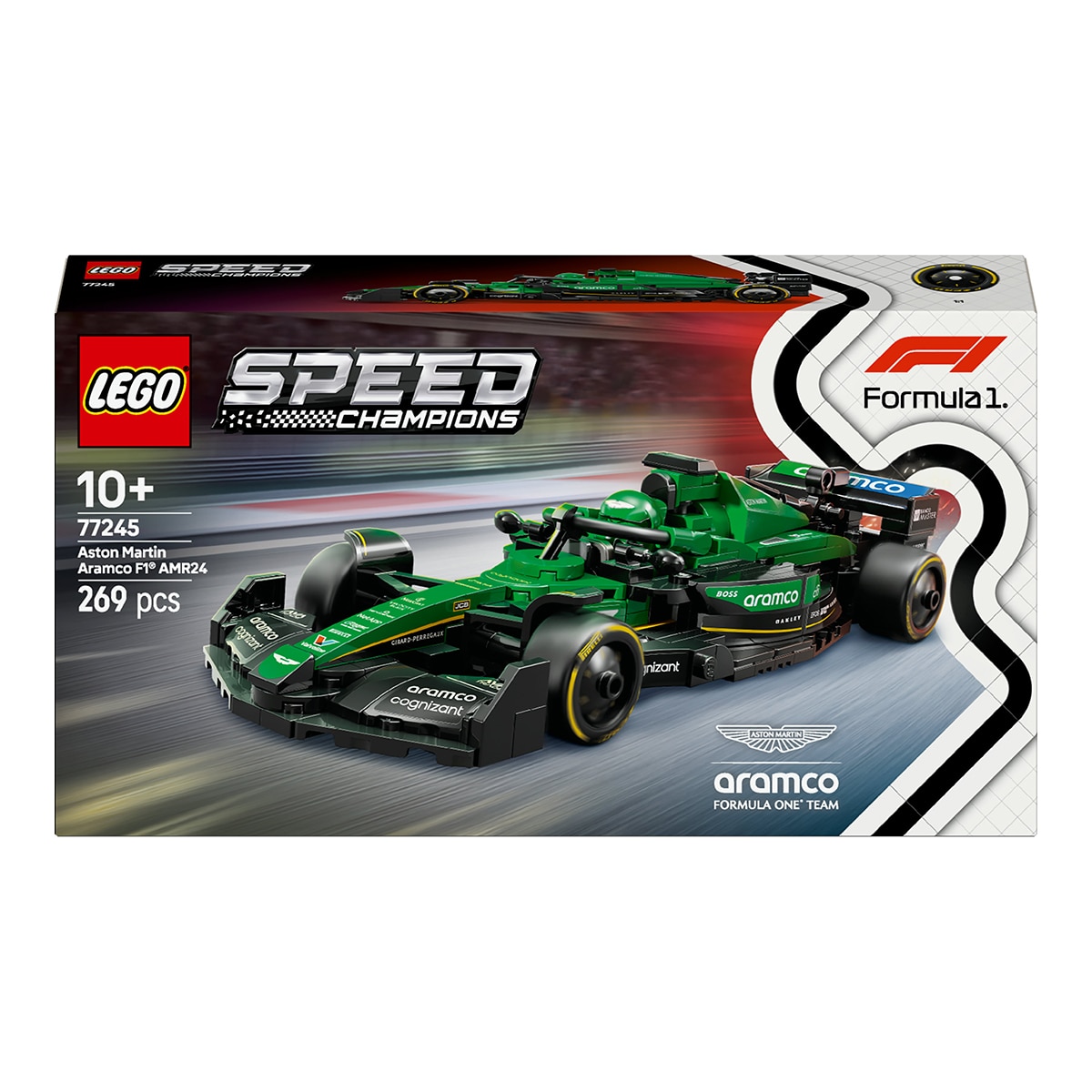 LEGO – Juego de construcción Coche de Carreras Aston Martin Aramco F1® AMR24 Lego Speed Champions.