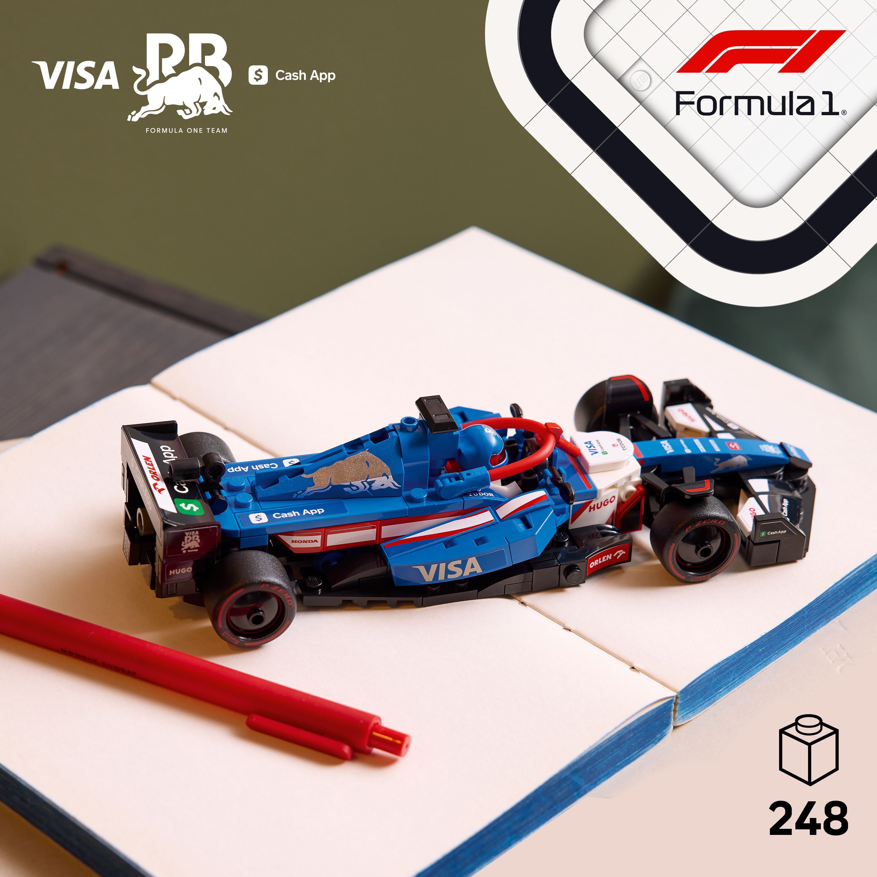 Juego de construcción Coche de Carreras Visa Cash App RB VCARB 01 F1® LEGO Speed Champions - 77246 7