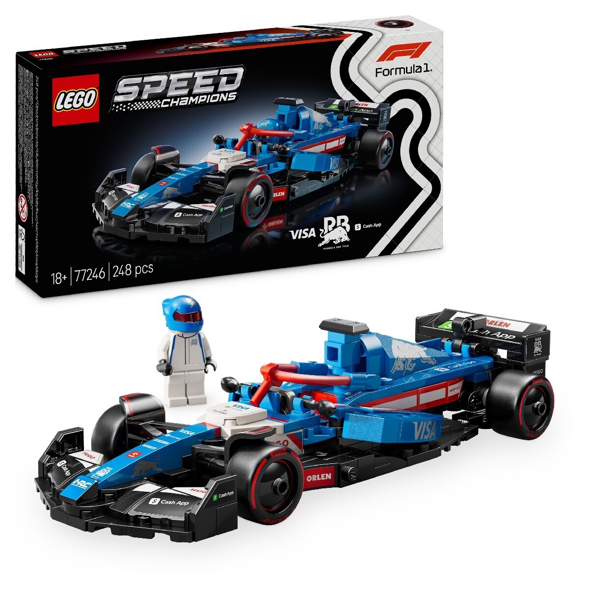 Juego de construcción Coche de Carreras Visa Cash App RB VCARB 01 F1® LEGO Speed Champions - 77246 8