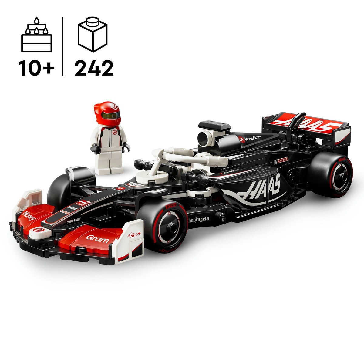 Juego de construcción Coche de Carreras MoneyGram Haas F1® Team VF-24 LEGO Speed Champions - 77250 3