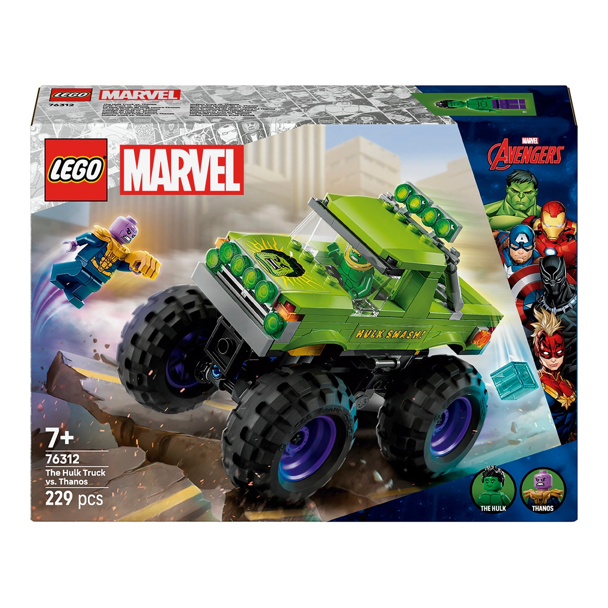 LEGO – Juego de Construcción Camión de Hulk vs. Thanos Marvel Lego.