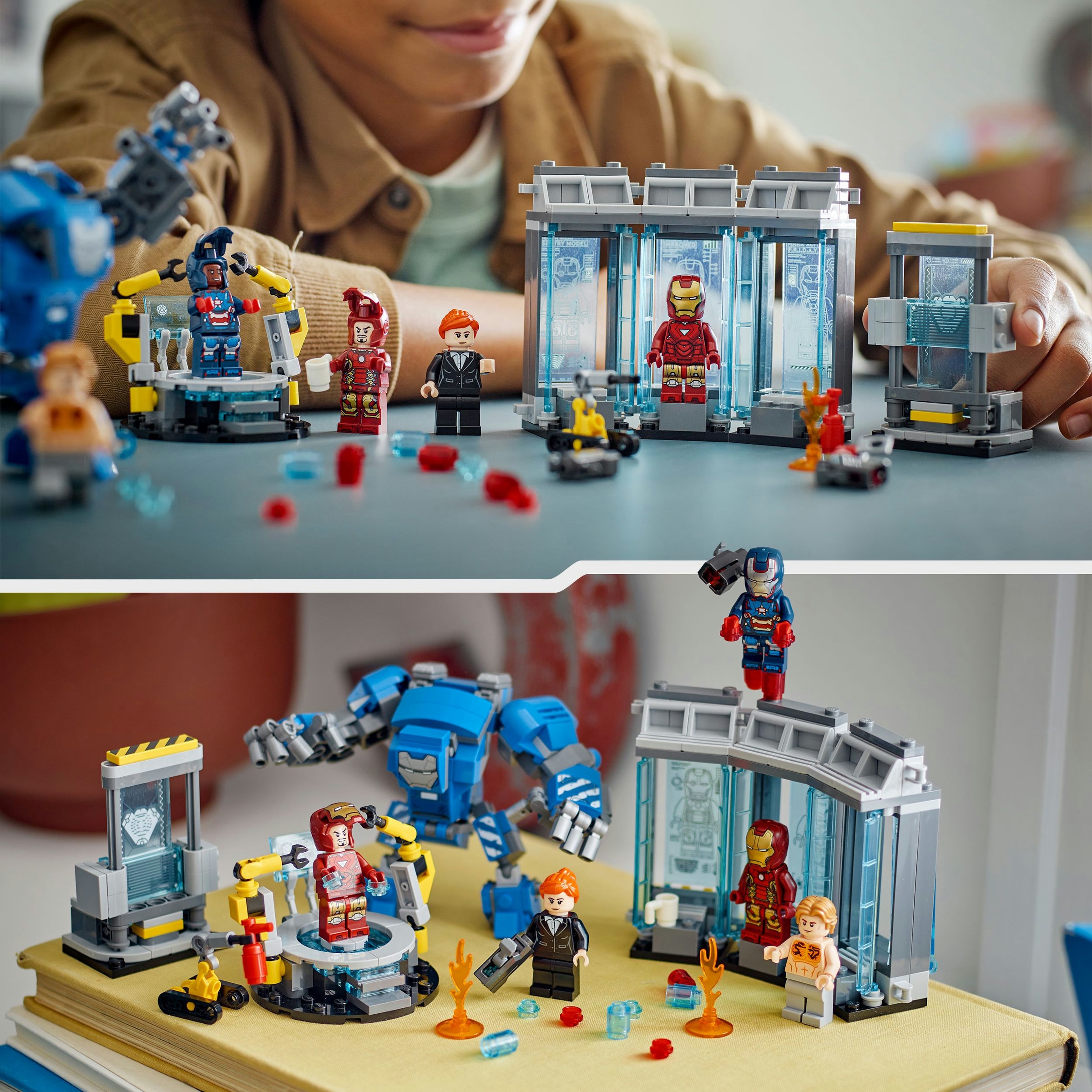 Juego de construcción Laboratorio de Iron Man: Sala de Armaduras Marvel LEGO - 76315 6