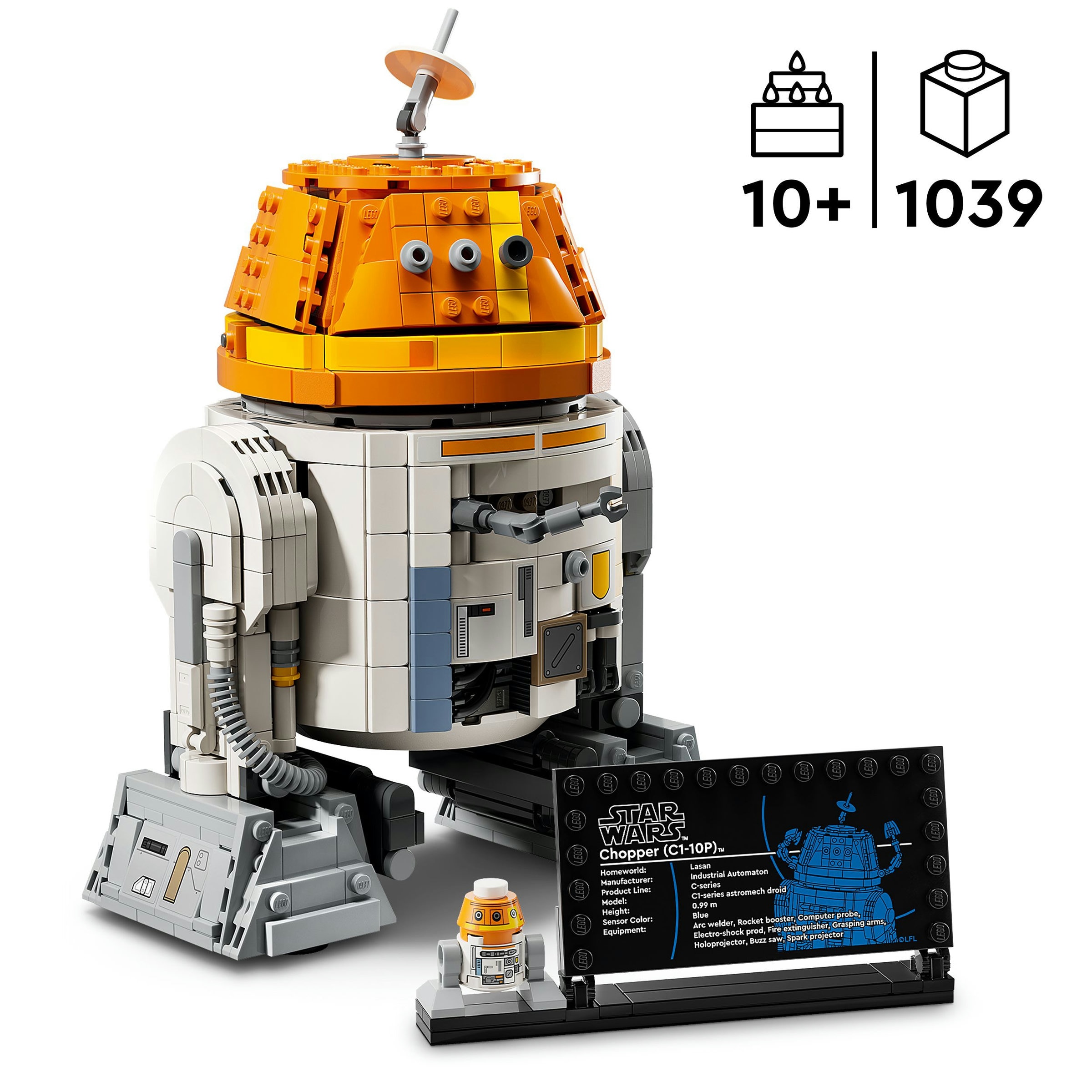 Juego de Construcción Droide Astromecánico Chopper (C1-10P) LEGO Star Wars - 75416 3