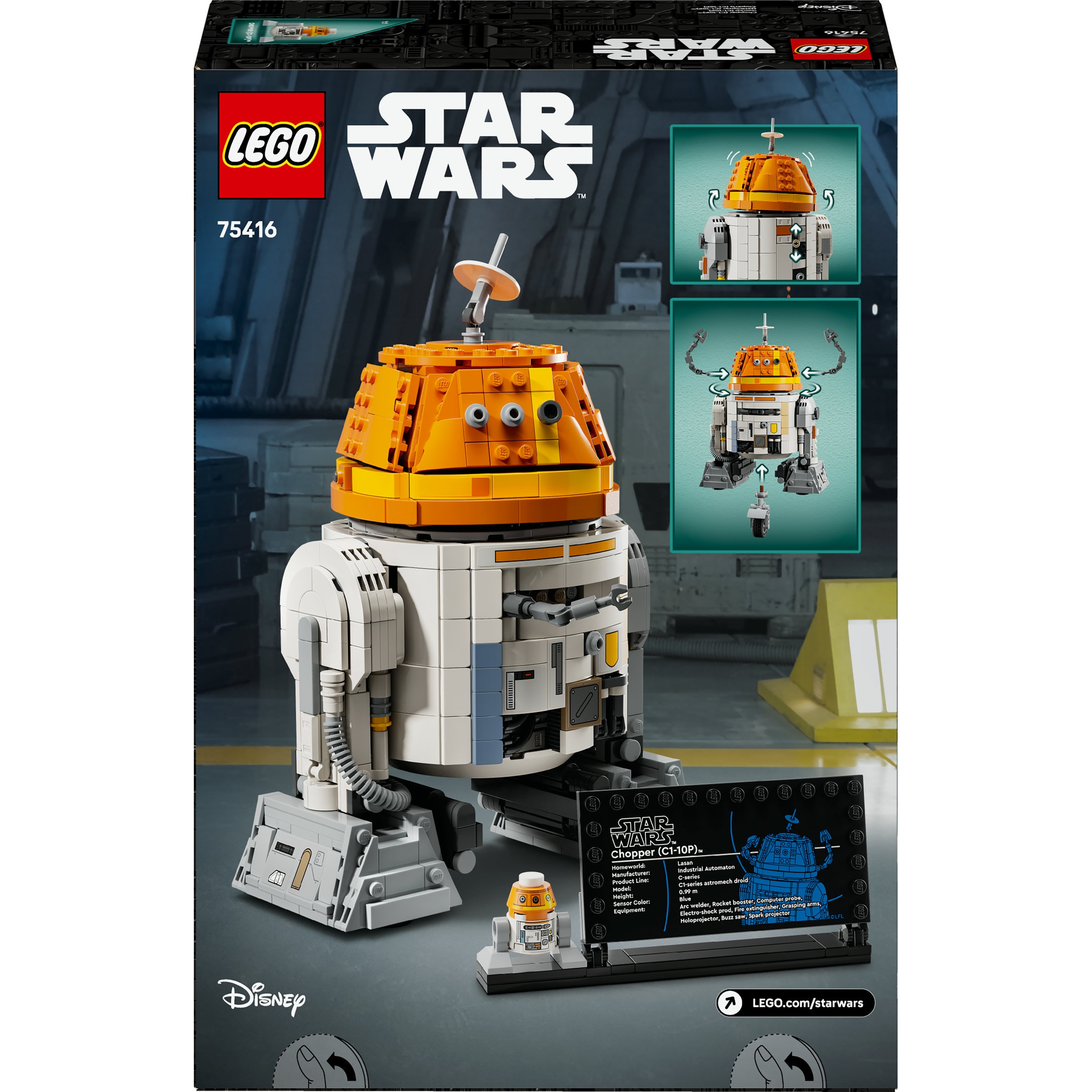 Juego de Construcción Droide Astromecánico Chopper (C1-10P) LEGO Star Wars - 75416 8