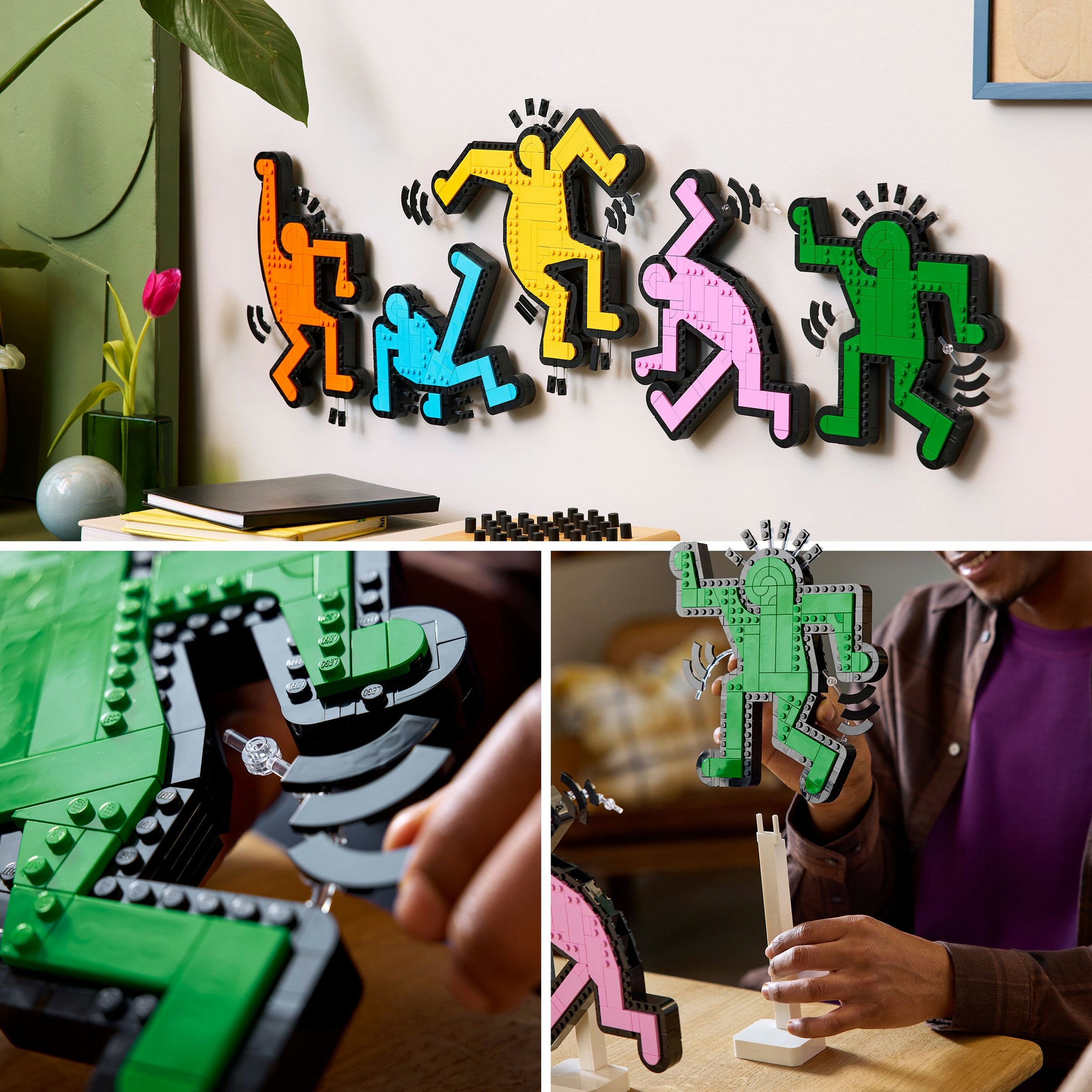 Keith Haring - Figuras a Dançar Lego Art 5