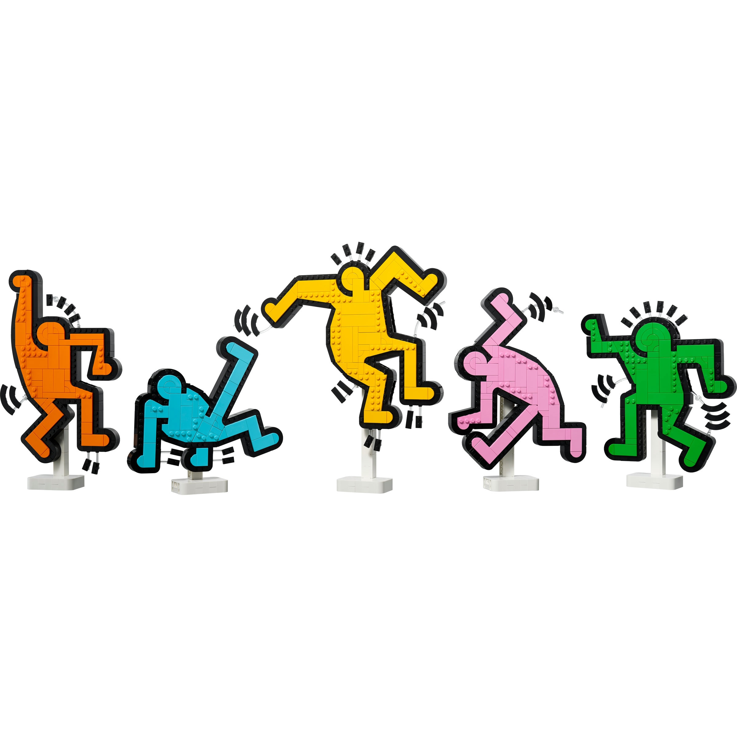 Keith Haring - Figuras a Dançar Lego Art 7