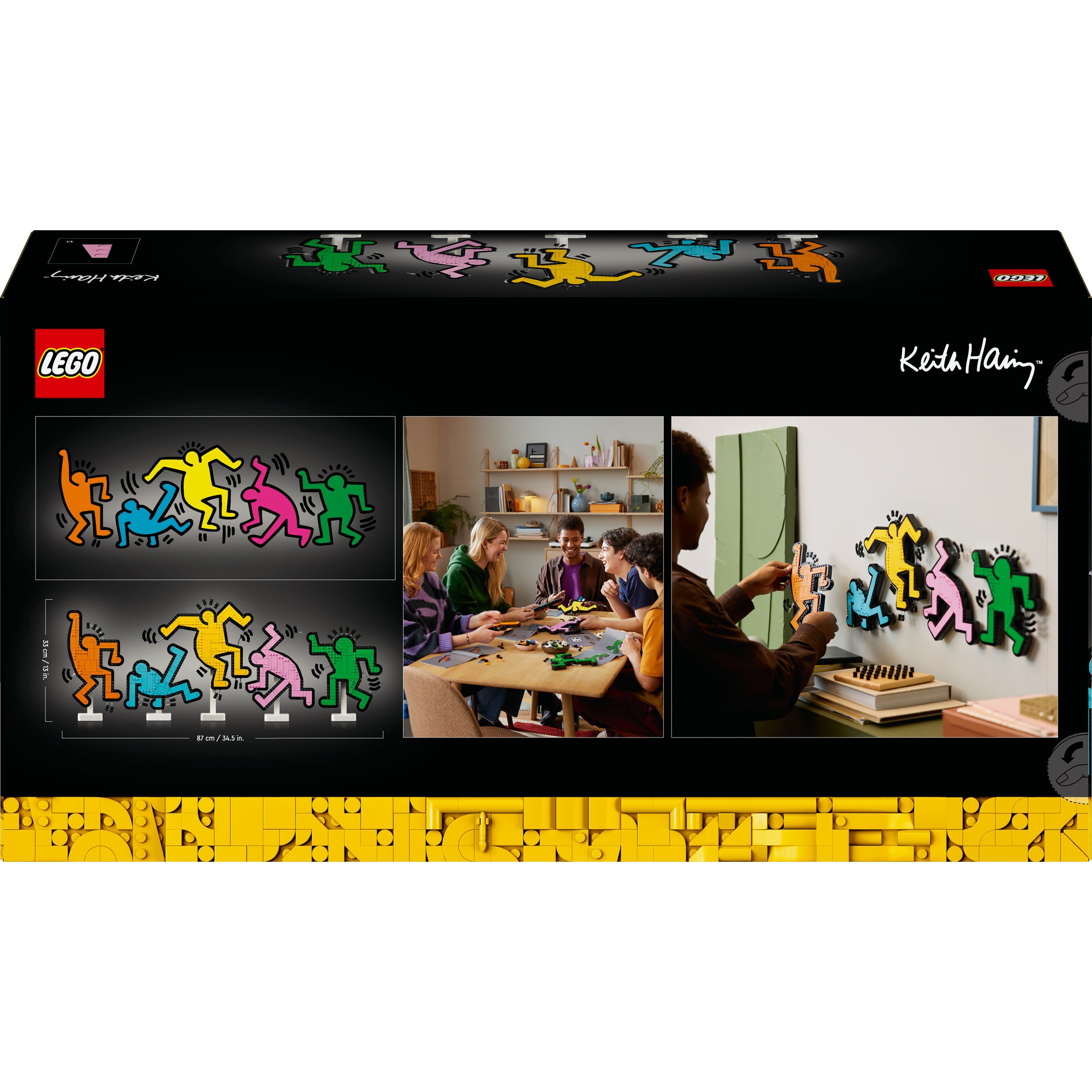 Keith Haring - Figuras a Dançar Lego Art 8