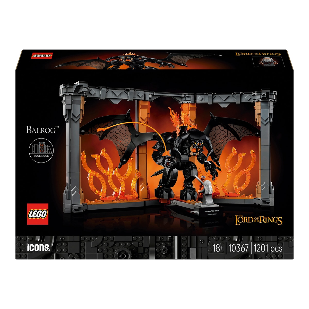 Imagem 0 de Book Nook O Senhor dos Anéis: Balrog™ Lego Icons