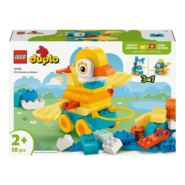 Imagen 0 de Juego de construcción Animales sobre Ruedas 3en1 LEGO Duplo - 10448