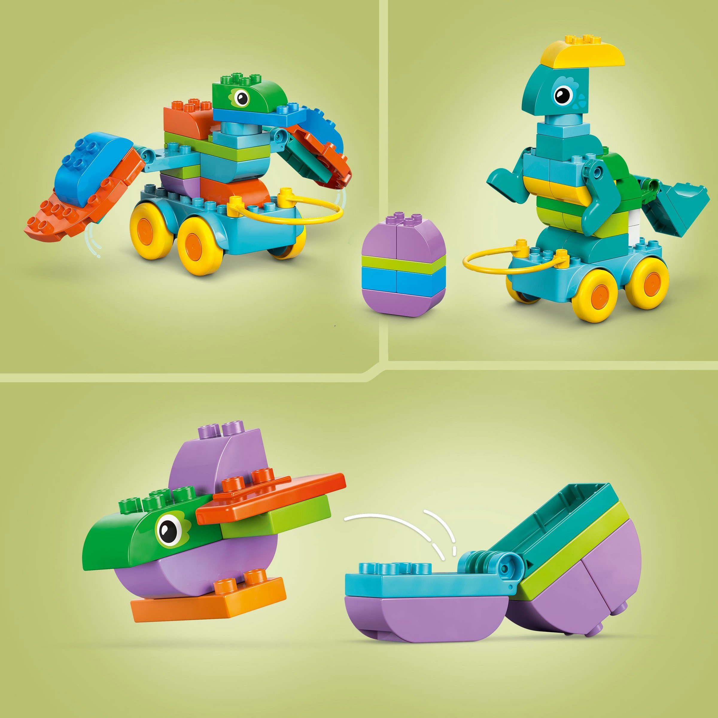 Juego de construcción Dinosaurios sobre Ruedas 3en1 LEGO Duplo - 10451 3