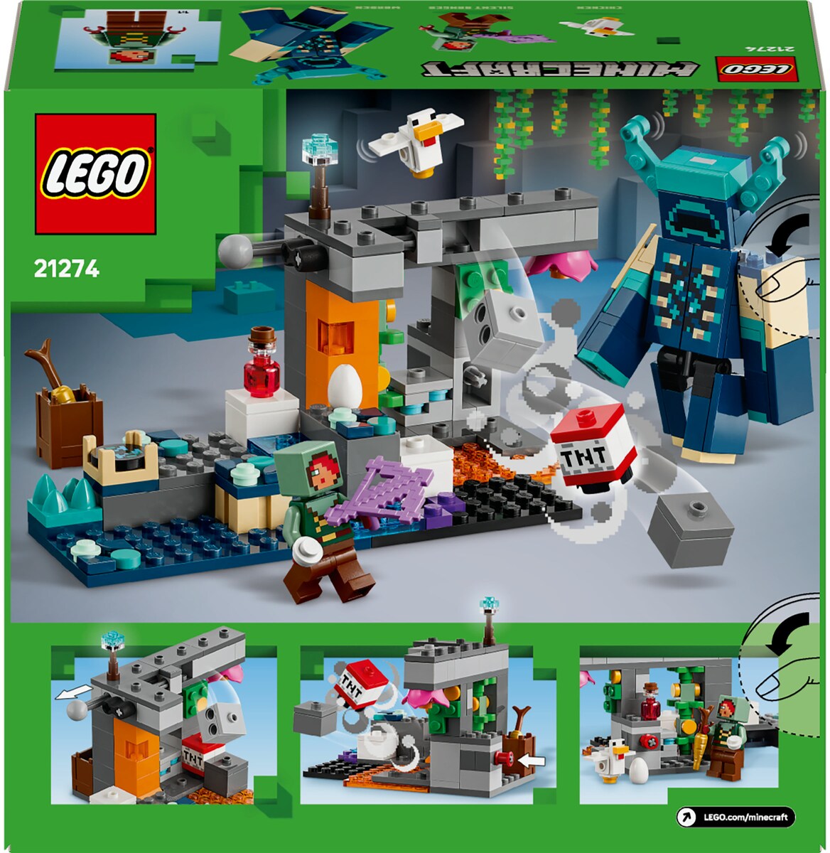 Lego Set Lego Minecraft Cueva En La MontaÃ±a Precio Juego De