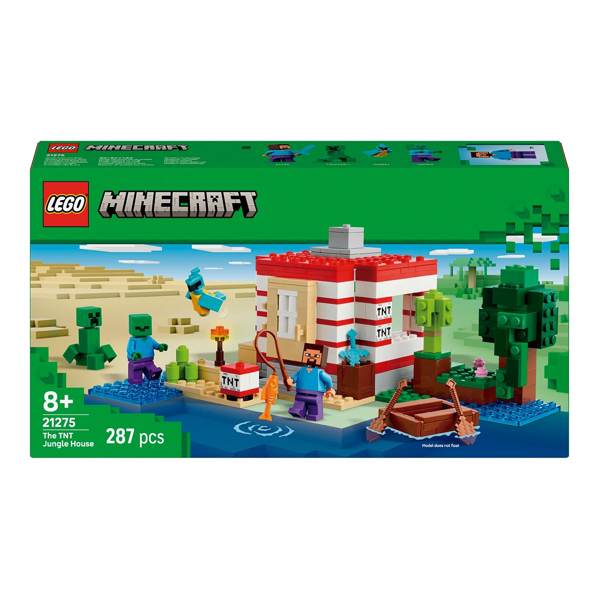 LEGO – Juego de construcción La Casa-Dinamita de la Selva Lego Minecraft.