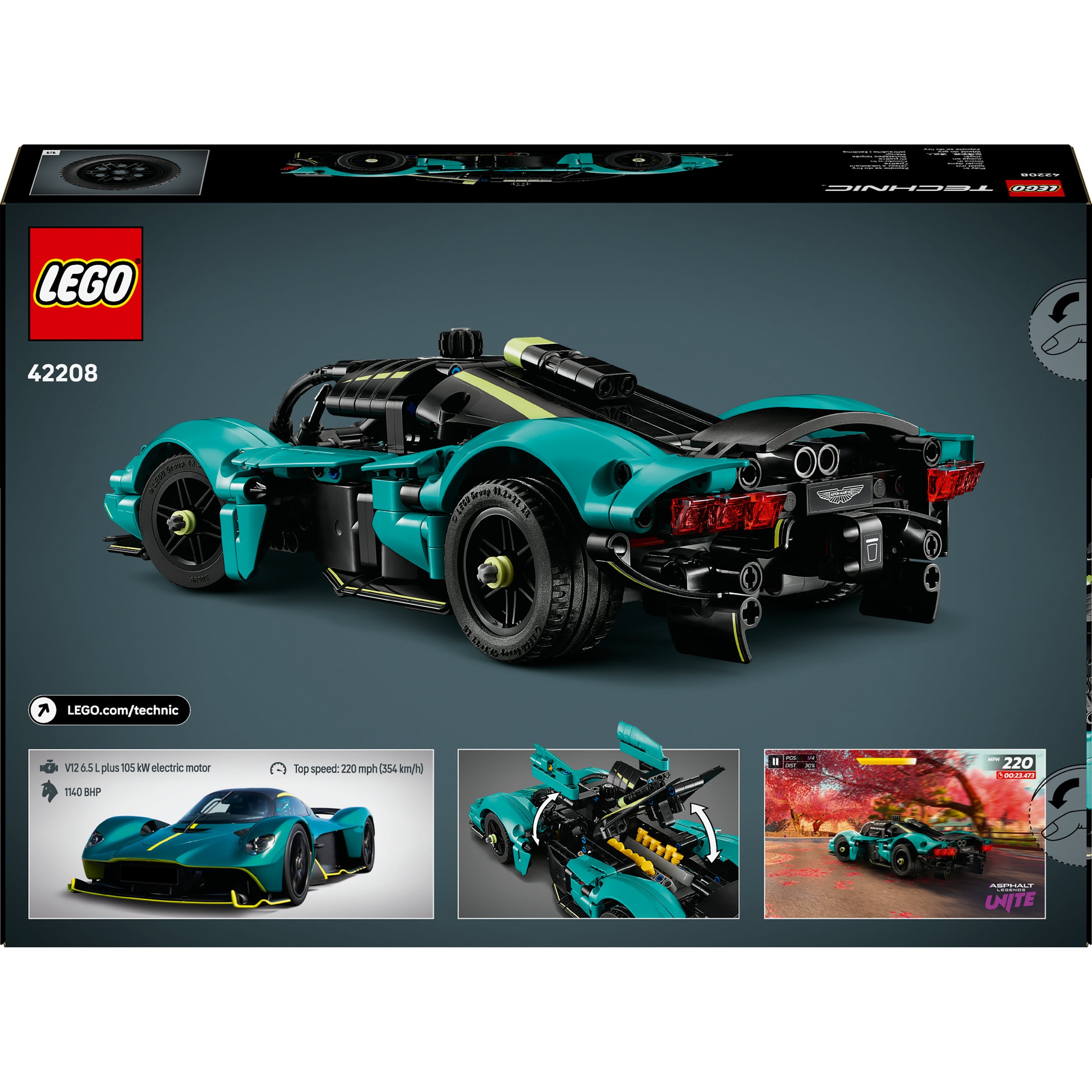 Aston MLego Artin Valkyrie Lego Technic 8