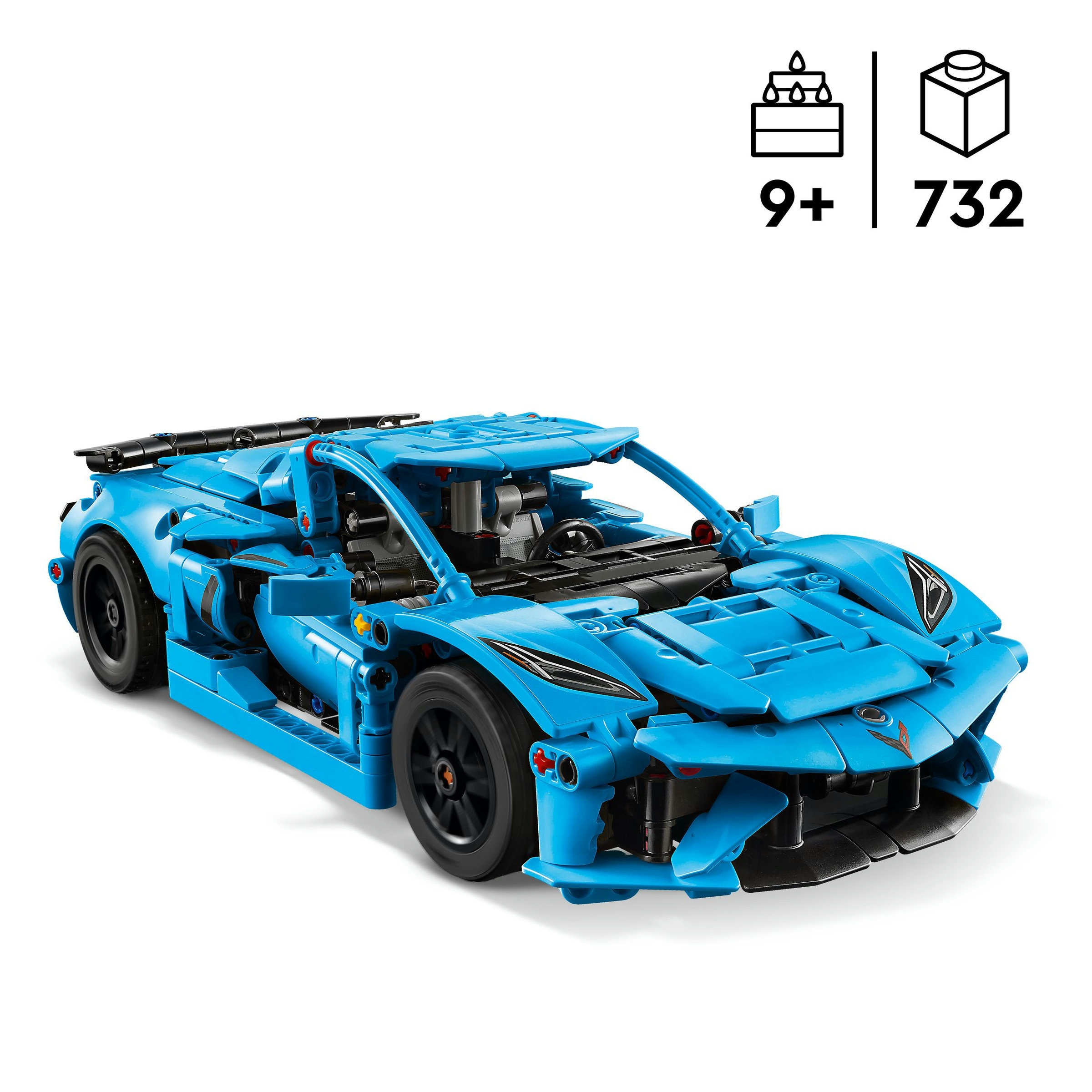 Juego de construcción Chevrolet Corvette Stingray Azul LEGO Technic - 42217 3