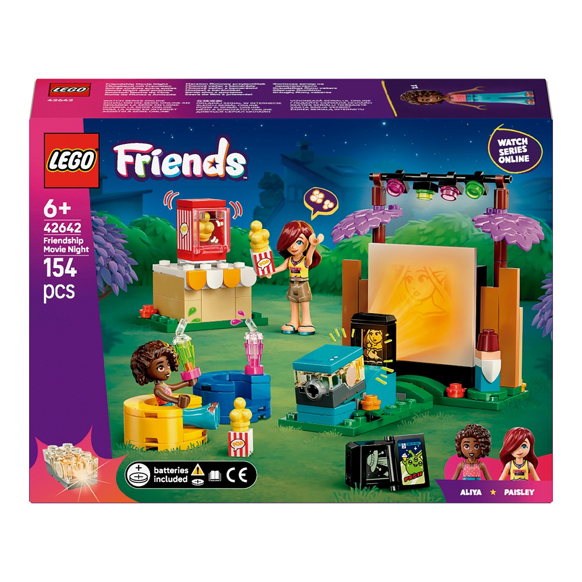 Imagen 0 de Juego de construcción Amistad: Noche de Cine LEGO Friends - 42642