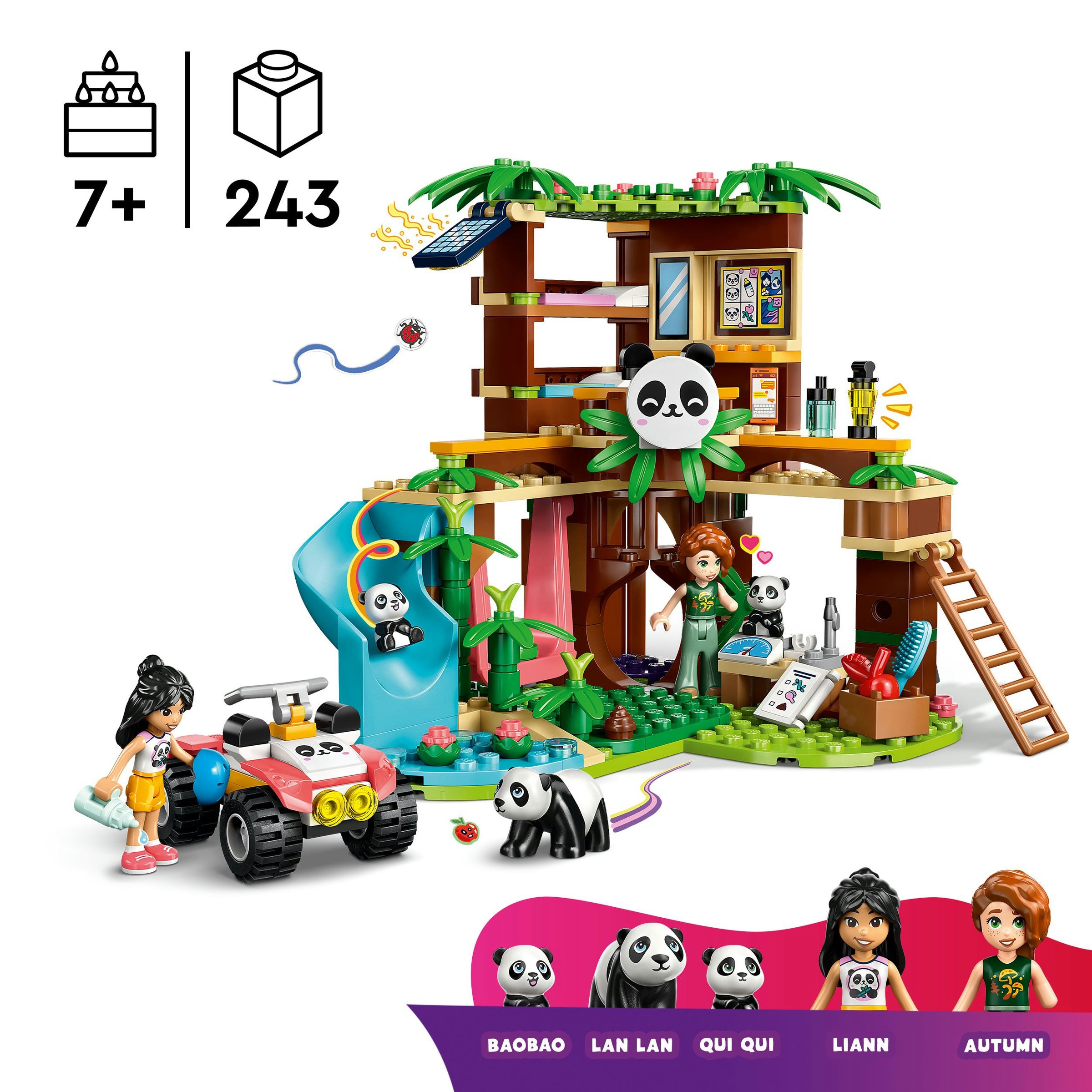 Juego de construcción Cuidado Animal en el Refugio para Pandas LEGO Friends - 42648 3