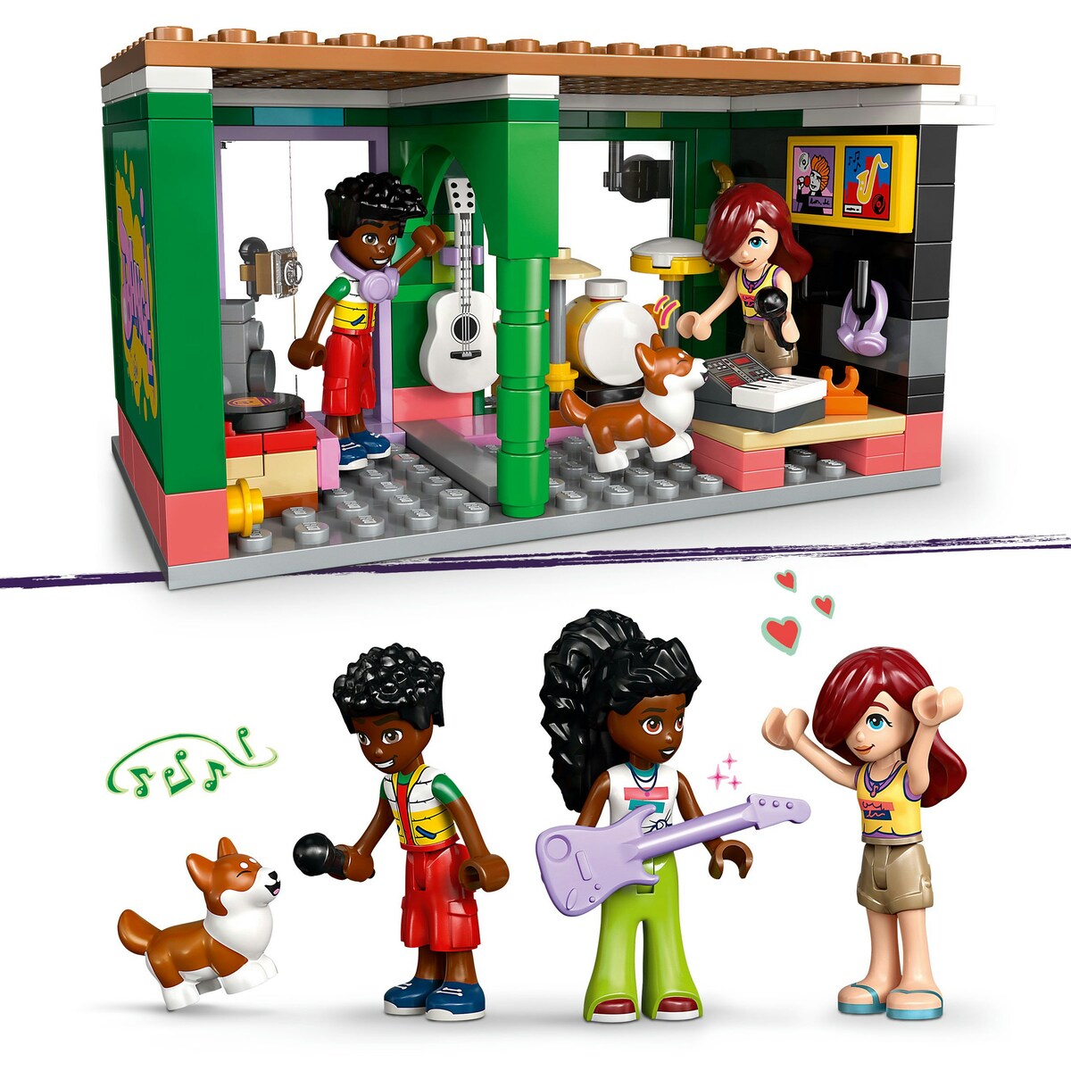 Juego de construcción Tienda de Música y Apartamento LEGO Friends