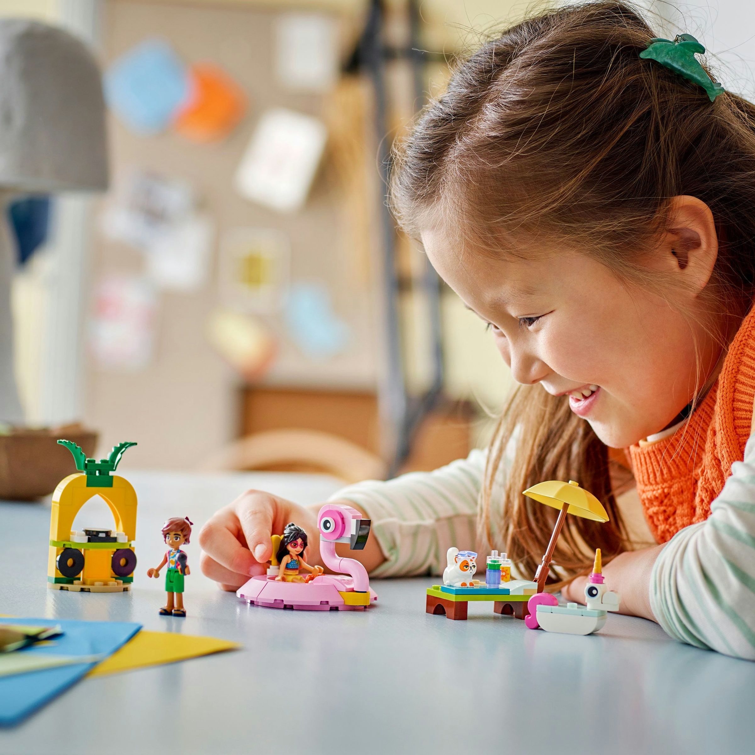 Juego de construcción Fiesta en la Piscina con Flamenco y Unicornio LEGO Friends - 42658 2