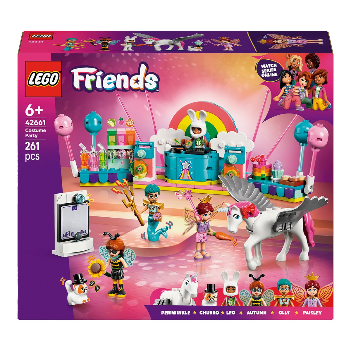 LEGO – Juego de construcción Fiesta de Disfraces con Unicornio y Hada Lego Friends.